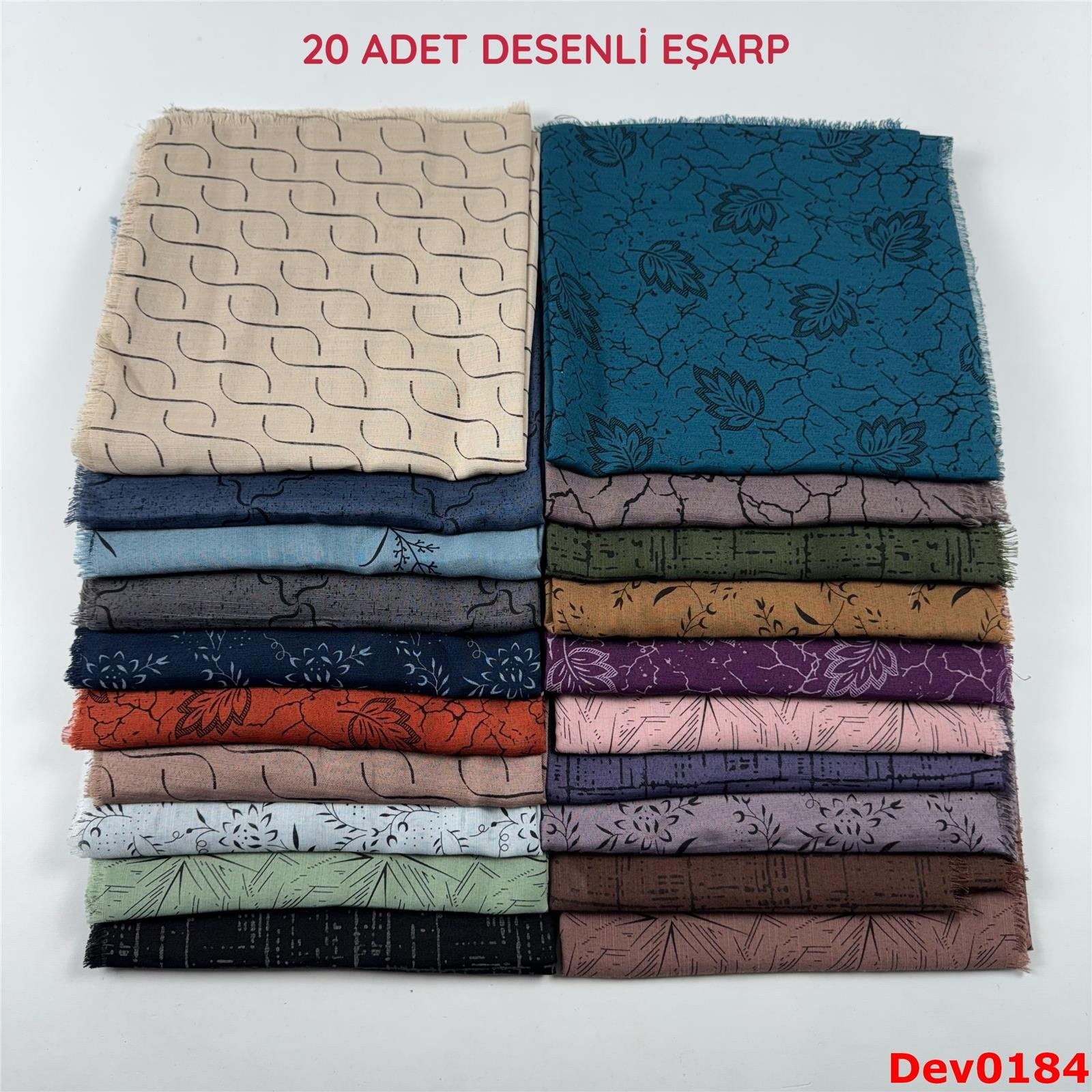 KAMPANYA.. 20 Adet Desenli Eşarp