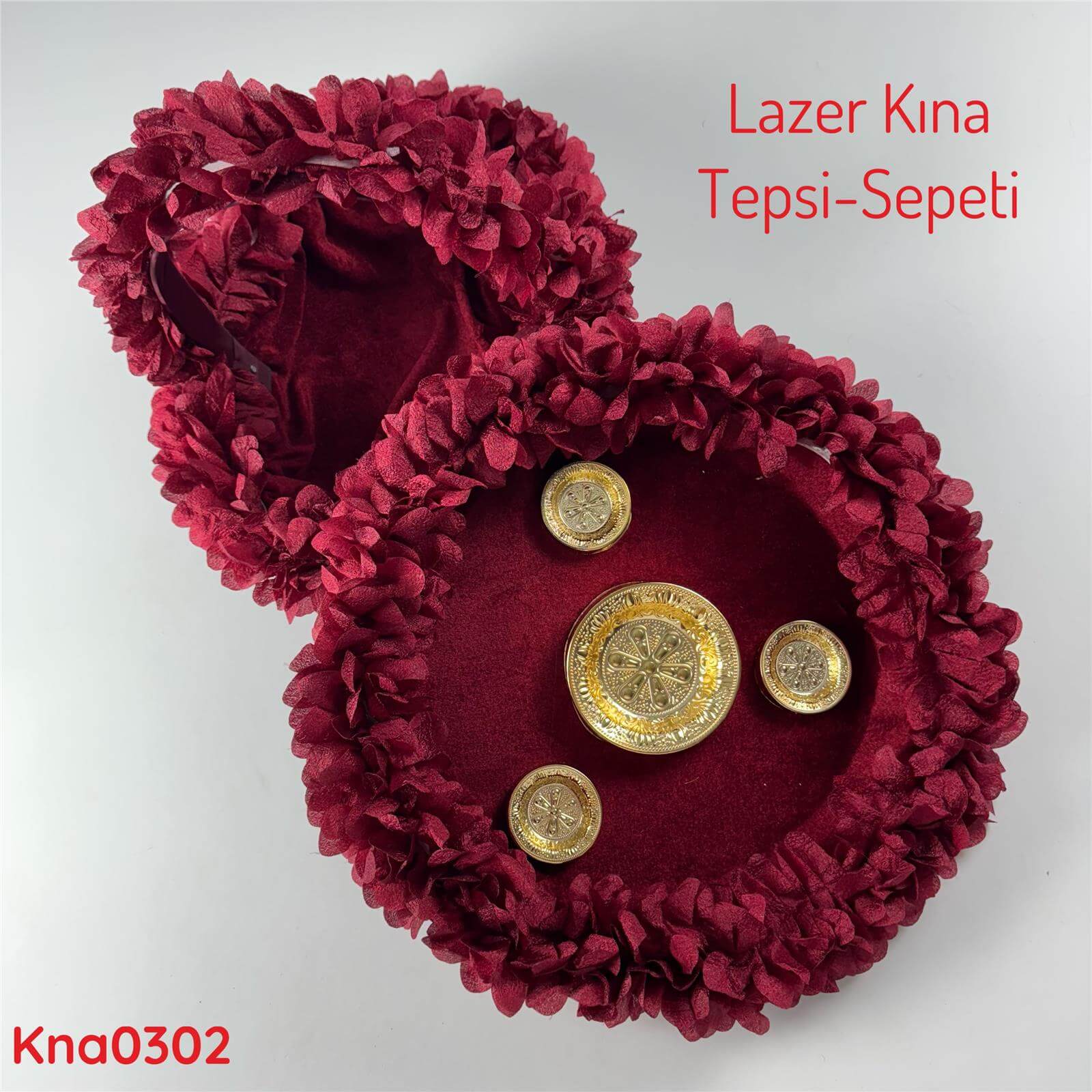 ZV-066 Lazer Kına Tepsi&Sepeti