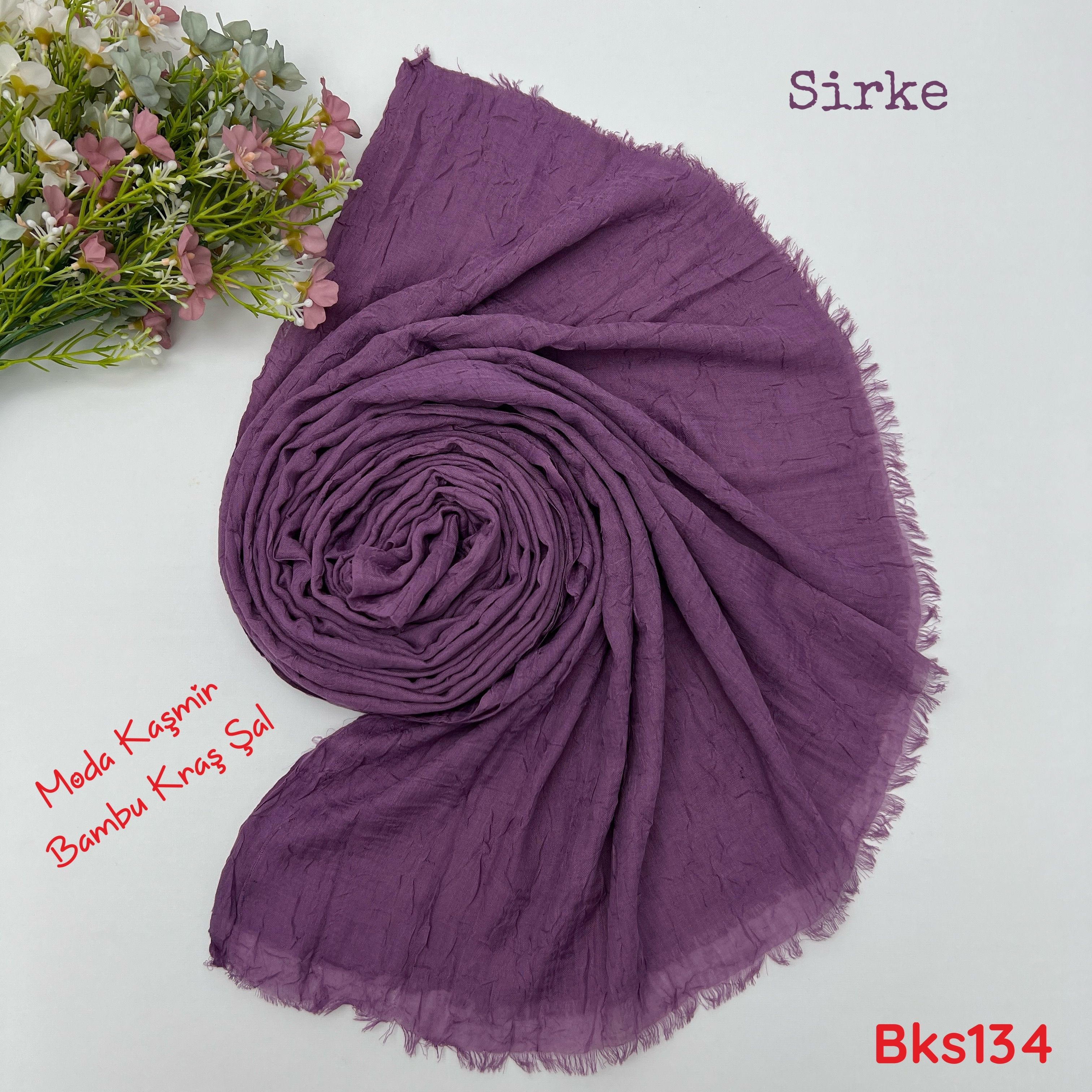 V-049 Moda Kaşmir Bambu Kraş Şal
