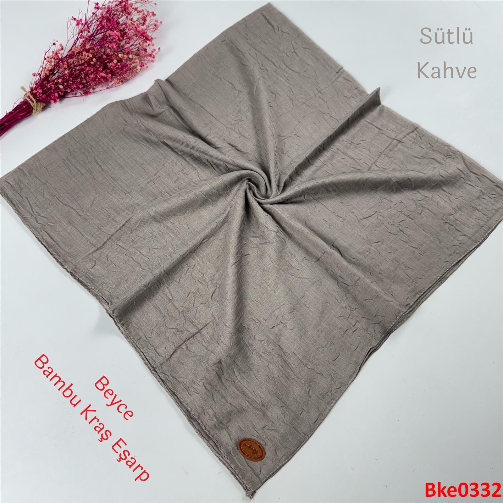 T-053 Beyce Bambu Kraş Eşarp