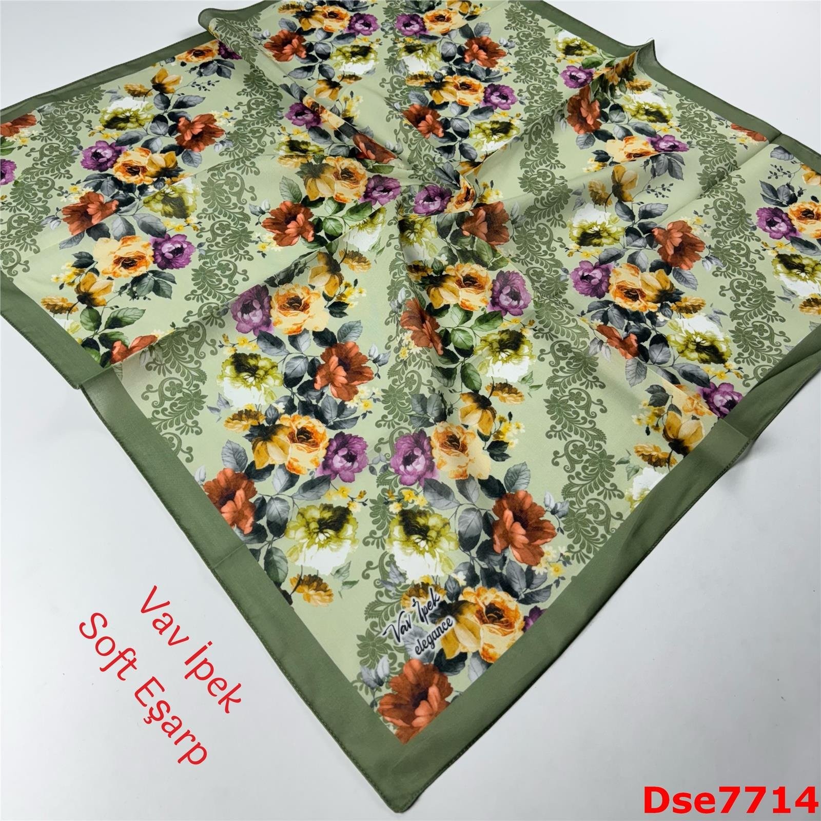S-137 Vav İpek Soft Eşarp