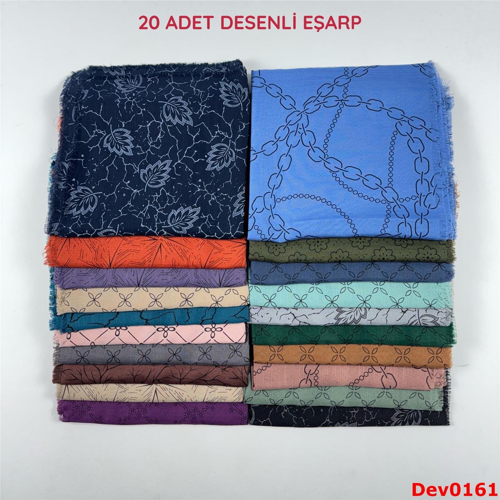 KAMPANYA.. 20 Adet Desenli Eşarp