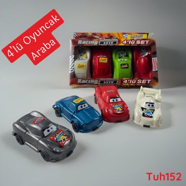 ZV-023 4'lü Oyuncak Araba