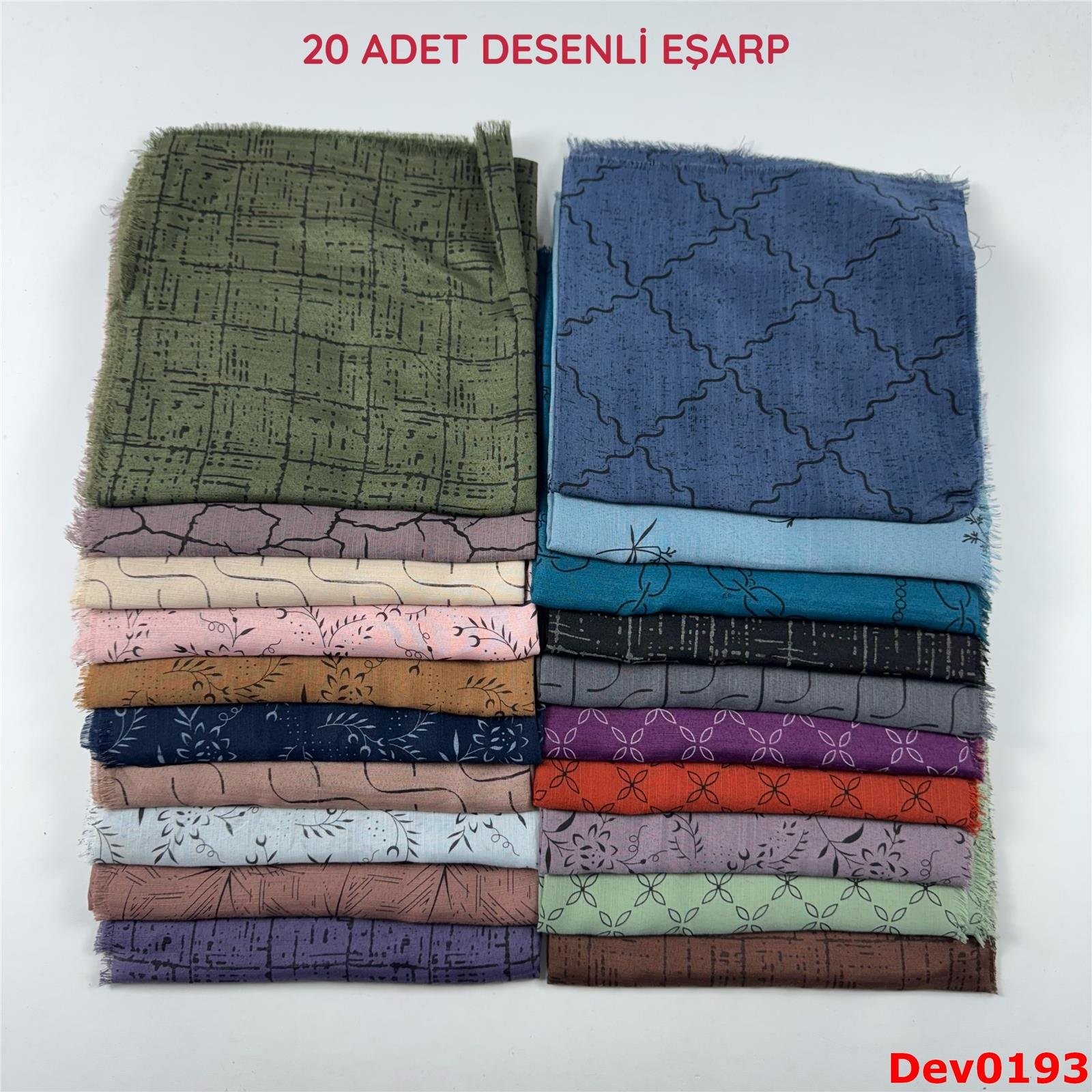 KAMPANYA.. 20 Adet Desenli Eşarp