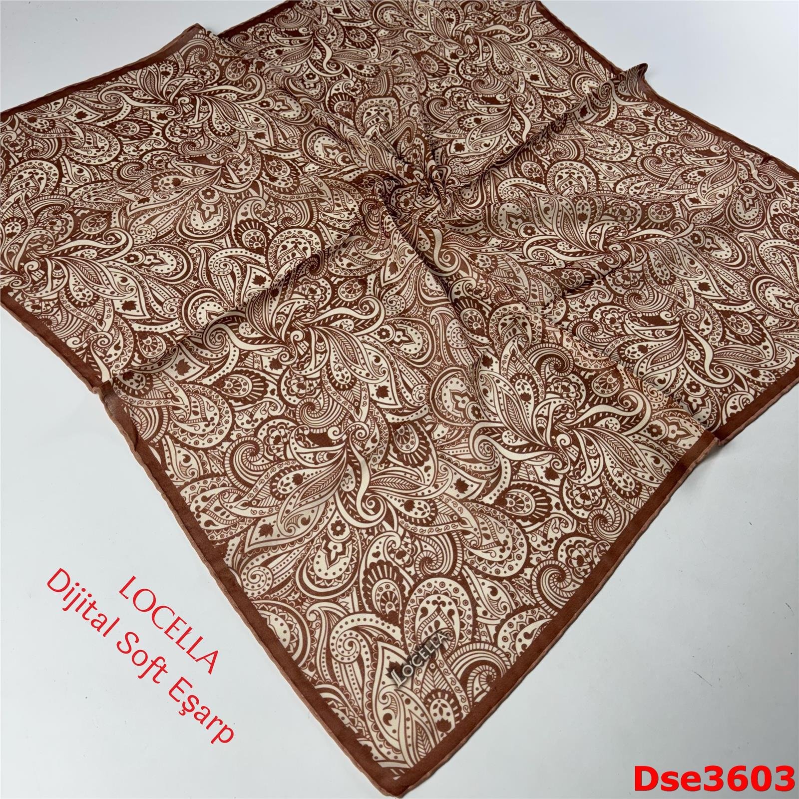 S-098 Locella El Dikişli Soft Eşarp