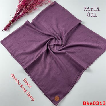 T-085 Beyce Bambu Kraş Eşarp