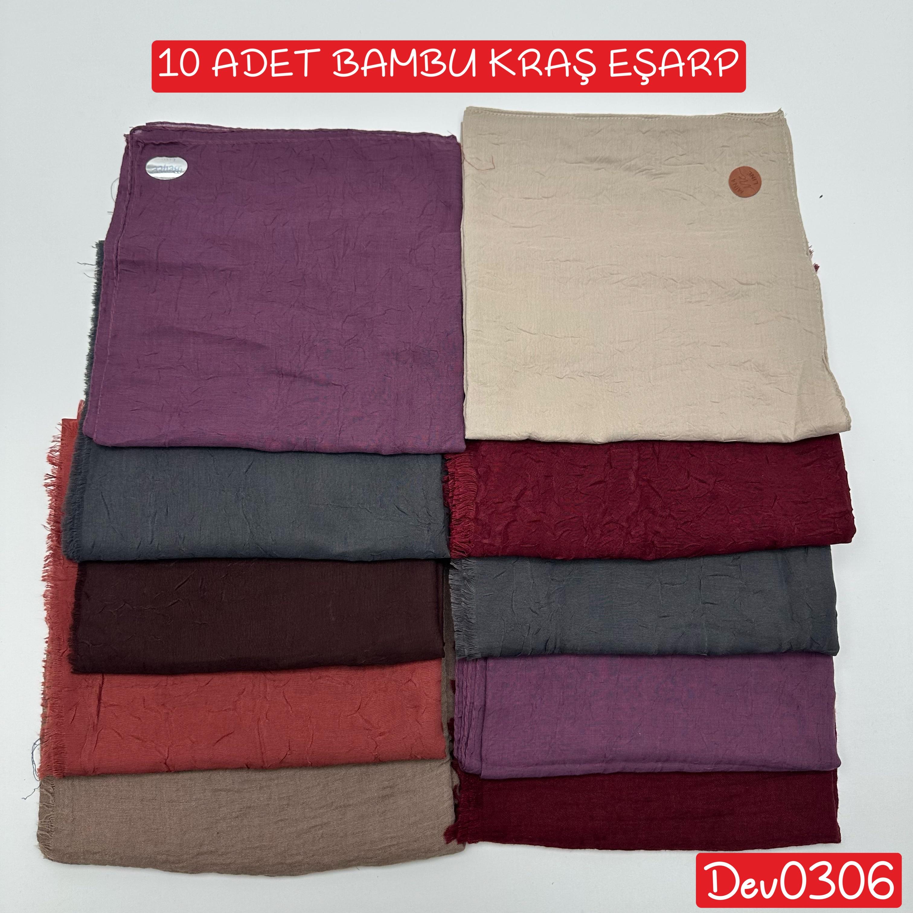 Kampanya 10 Adet Bambu Kraş Eşarp