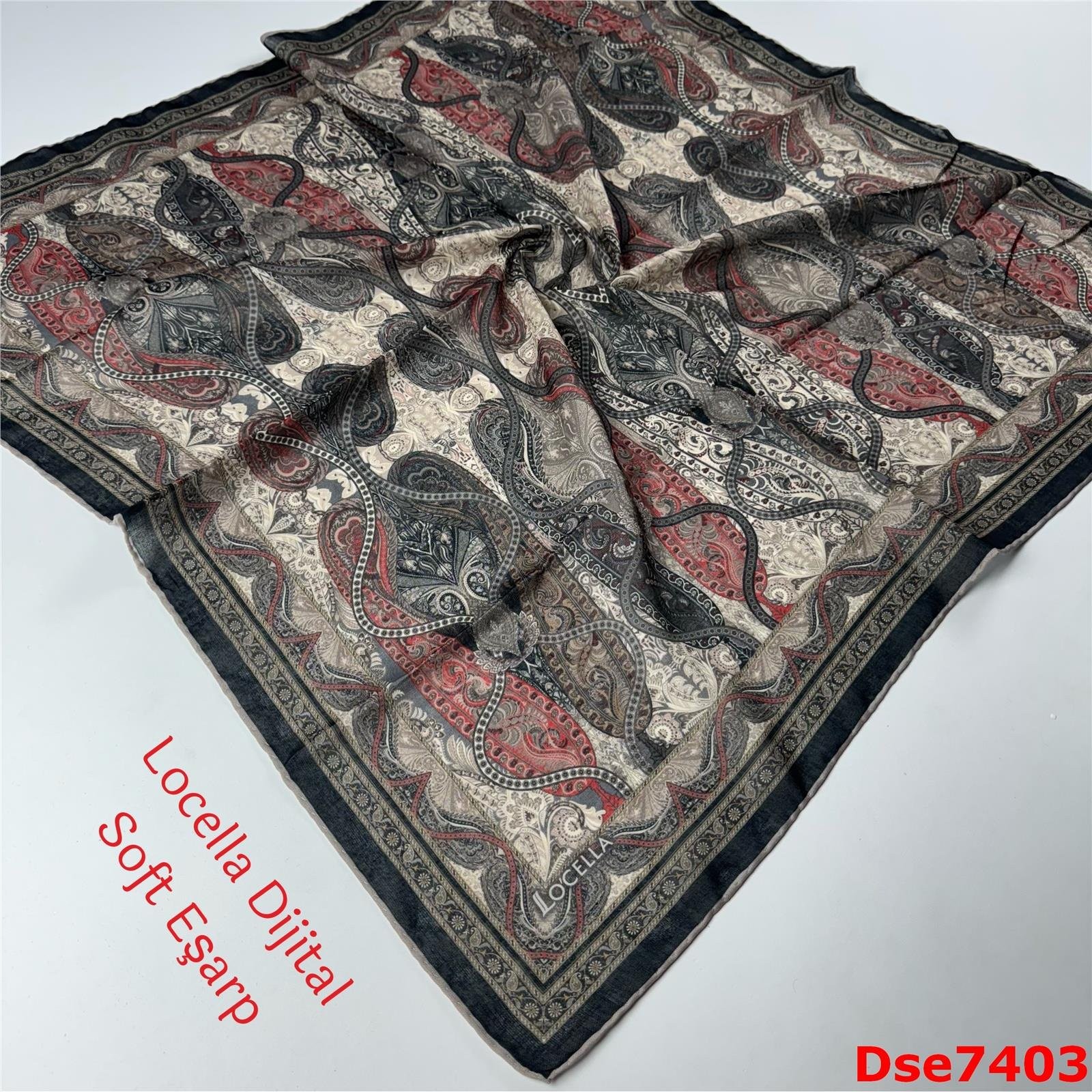 R-079 Locella El Dikişli Soft Eşarp