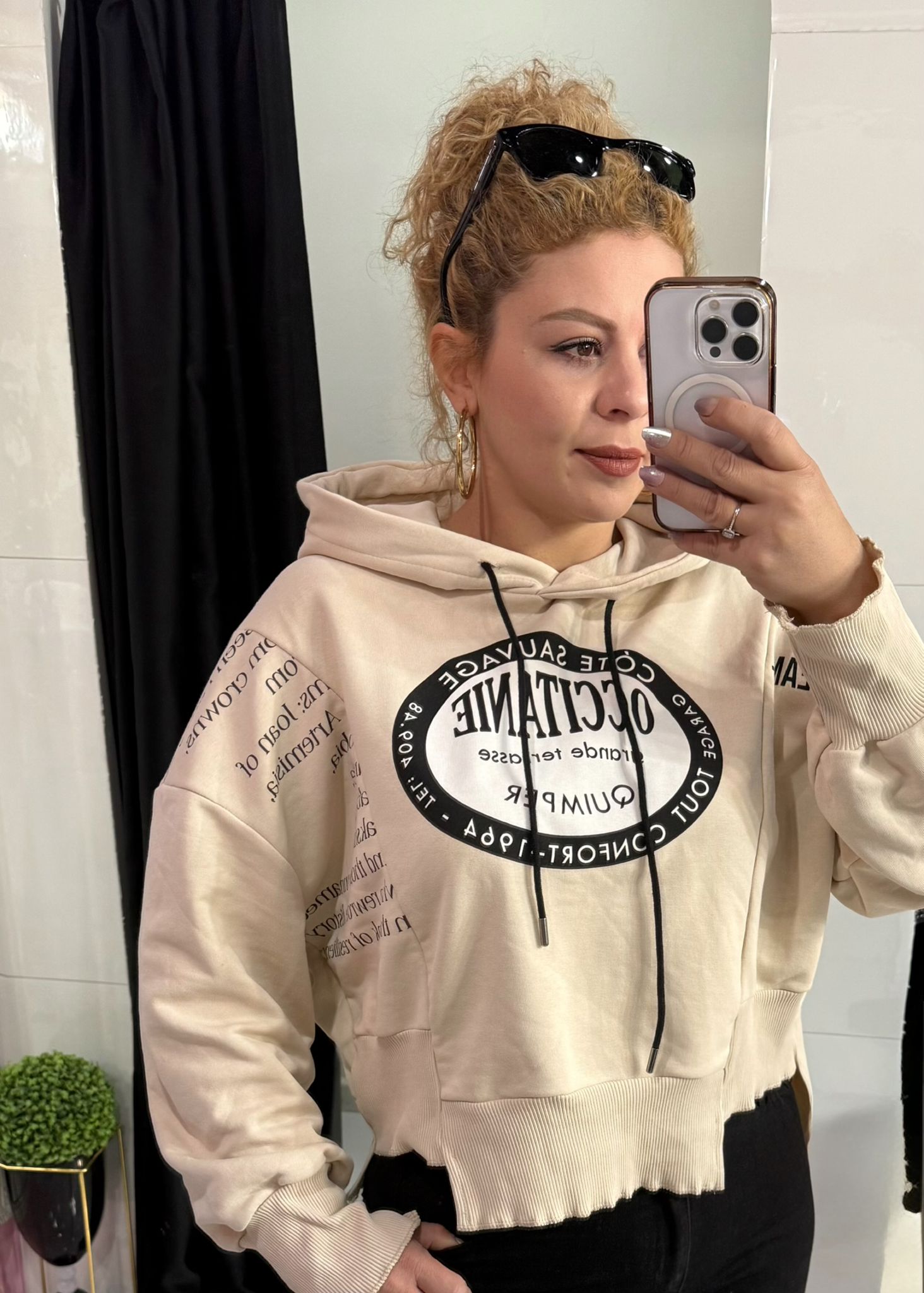 Kapüşonlu salaş sweat