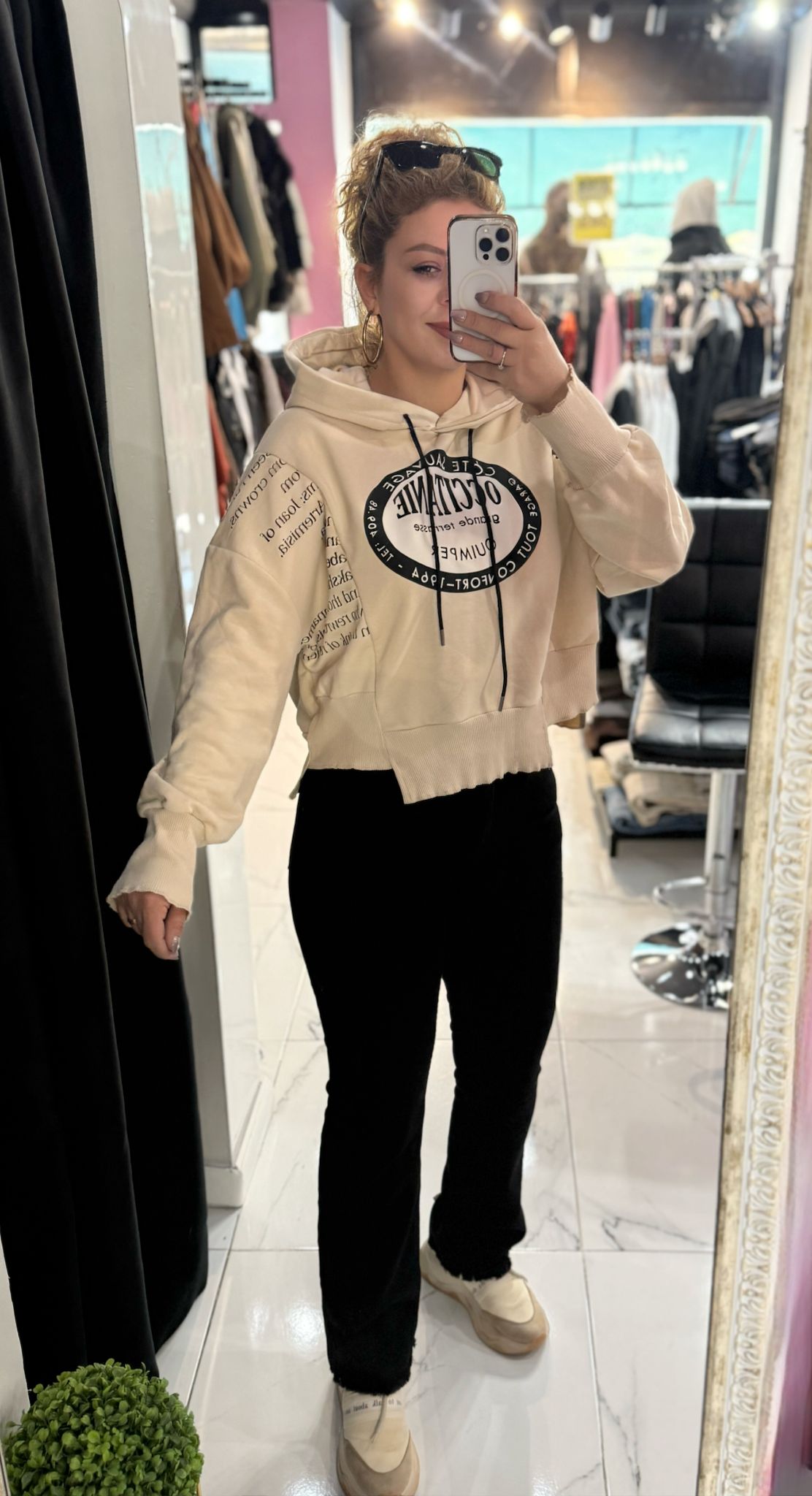 Kapüşonlu salaş sweat
