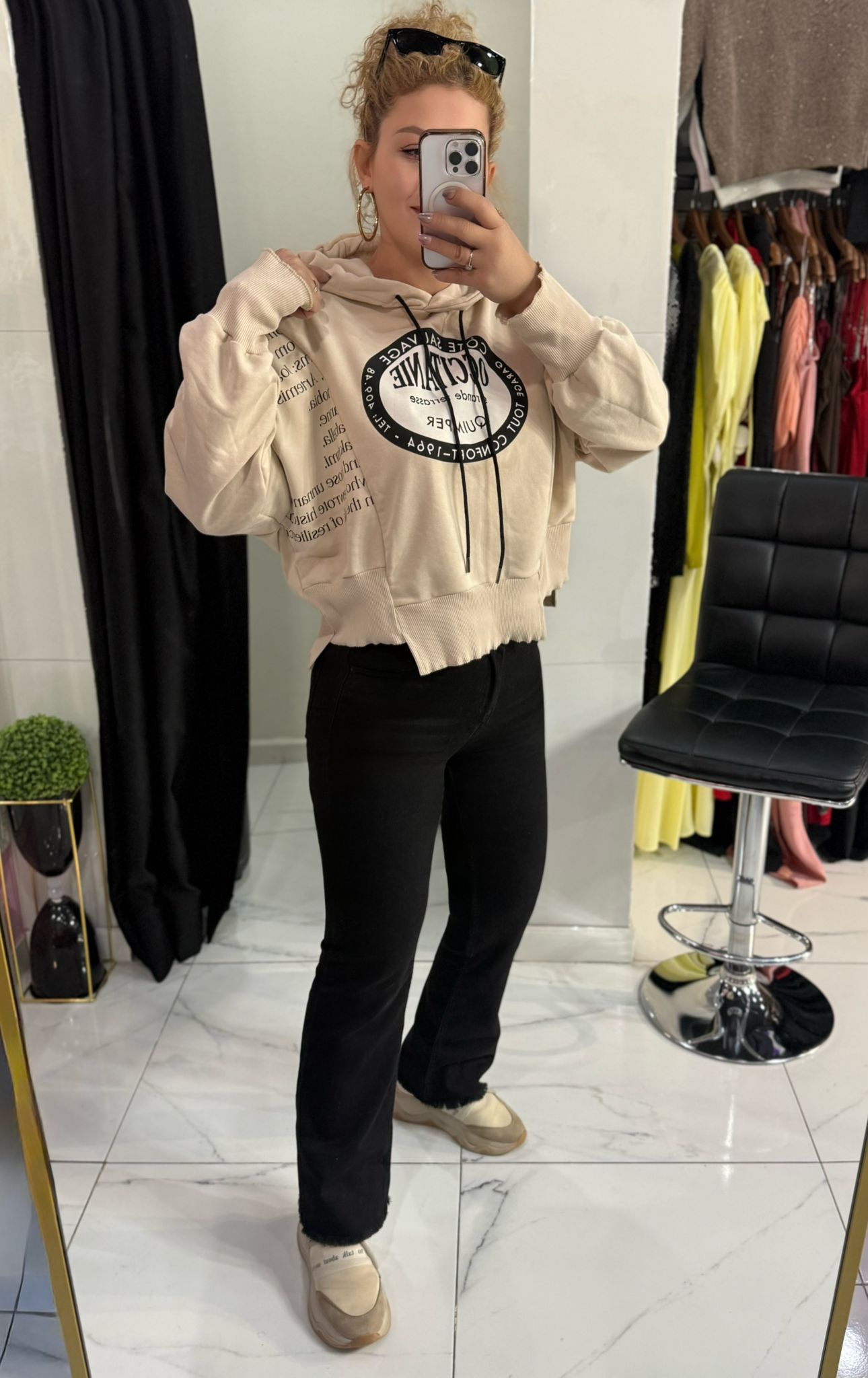 Kapüşonlu salaş sweat