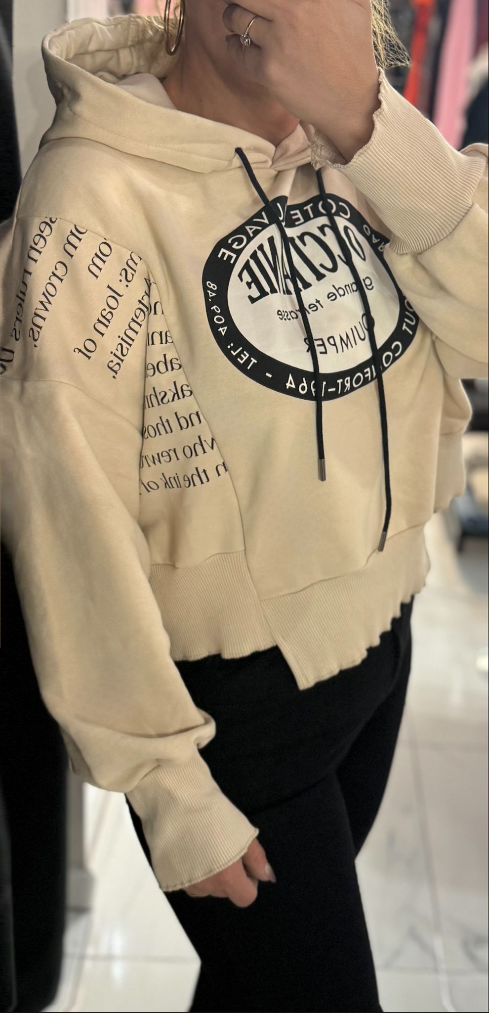Kapüşonlu salaş sweat