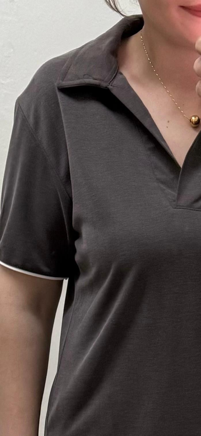 ÖRME KUMAŞ ŞERİTLİ POLO YAKA TAKIM