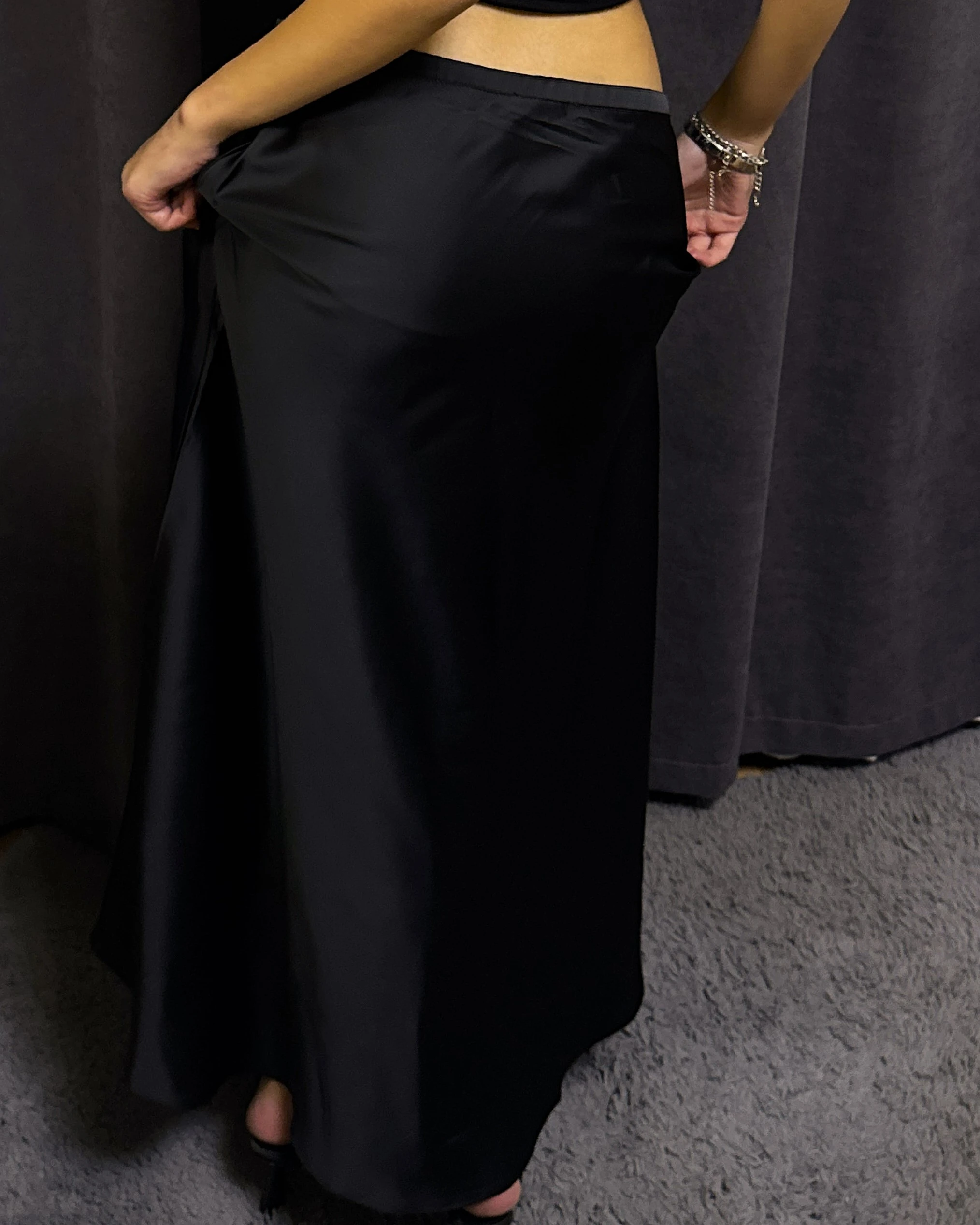 Çan Kesim Saten Etek