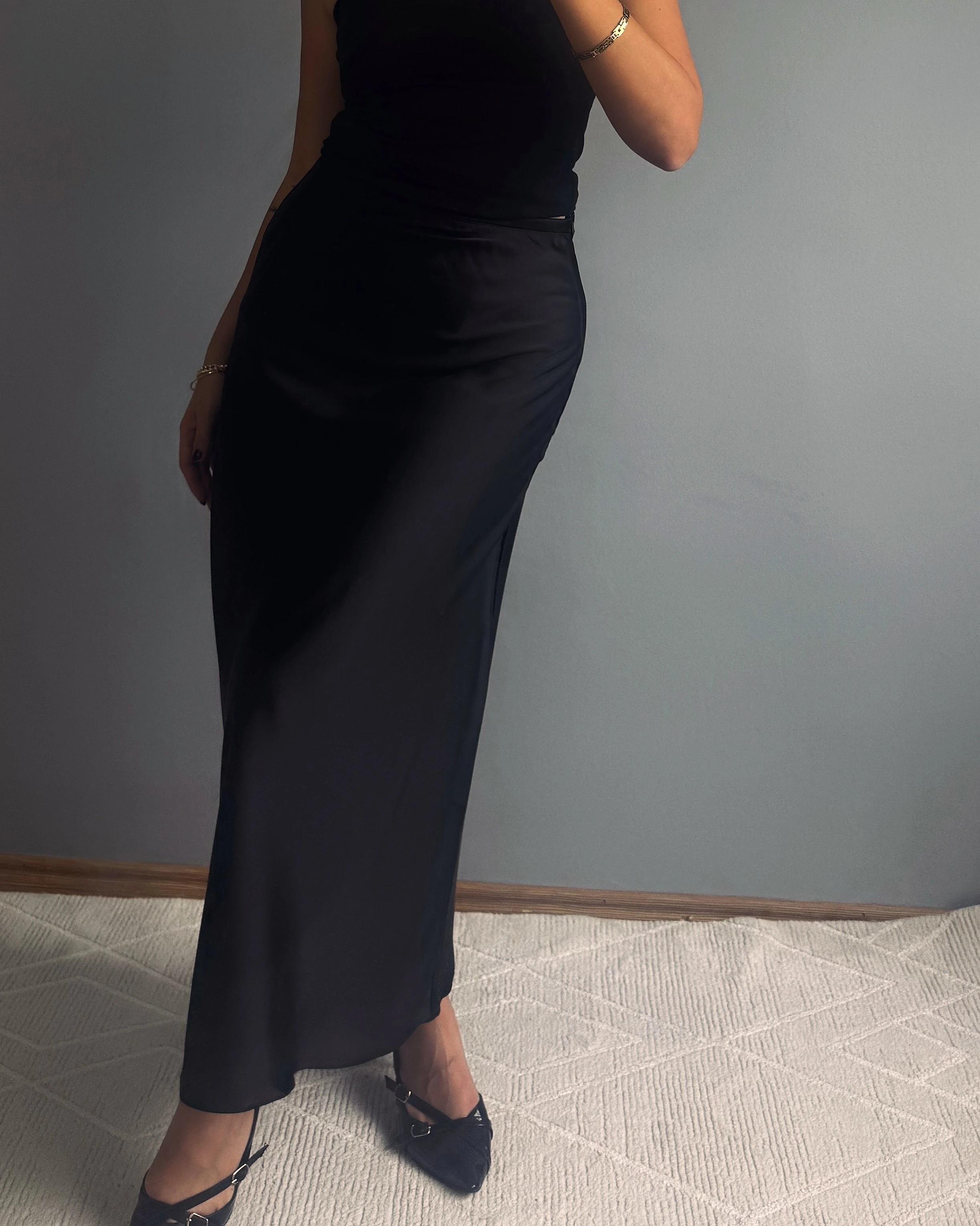 Çan Kesim Saten Etek