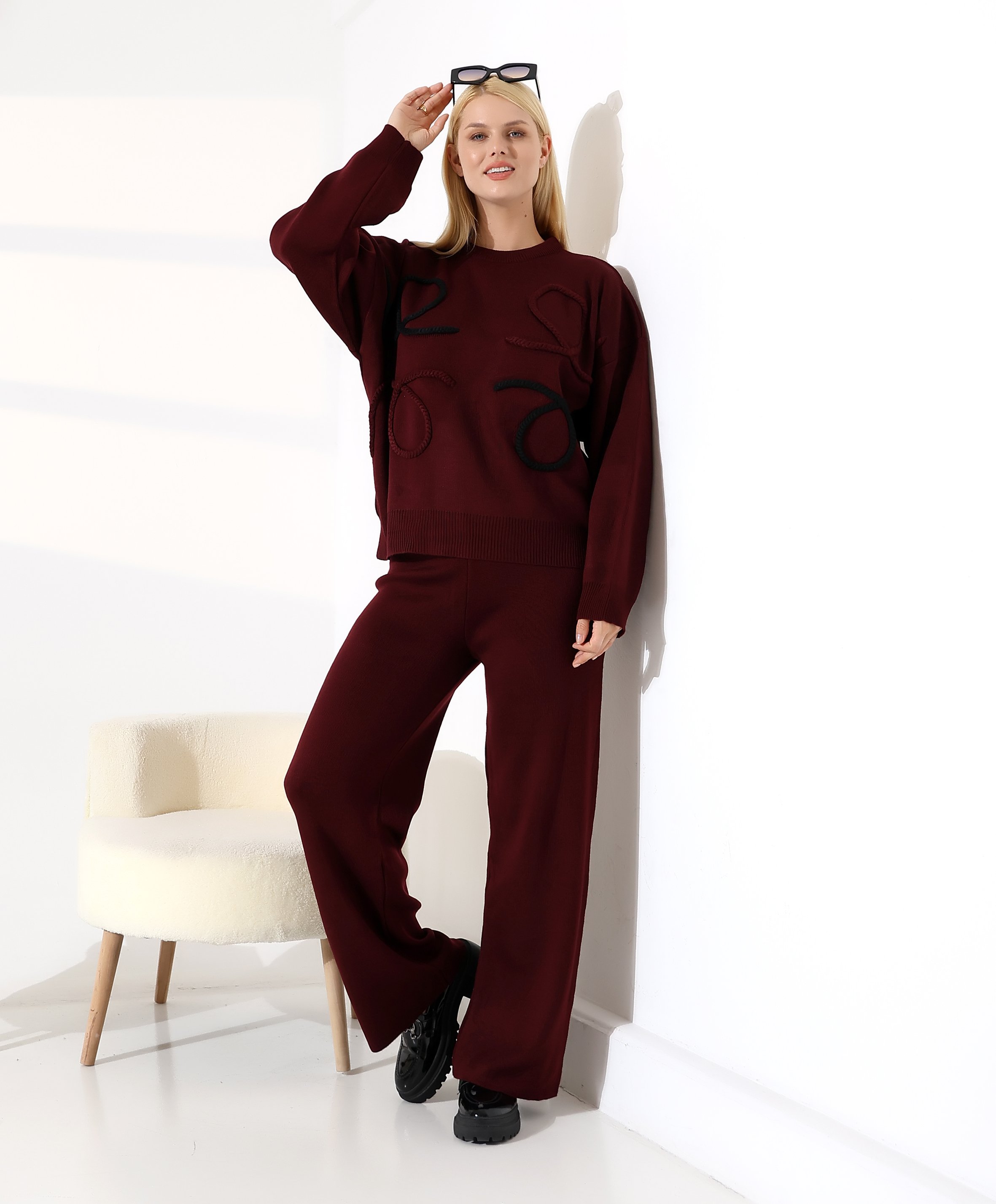 Günlük Stil  Triko Takım