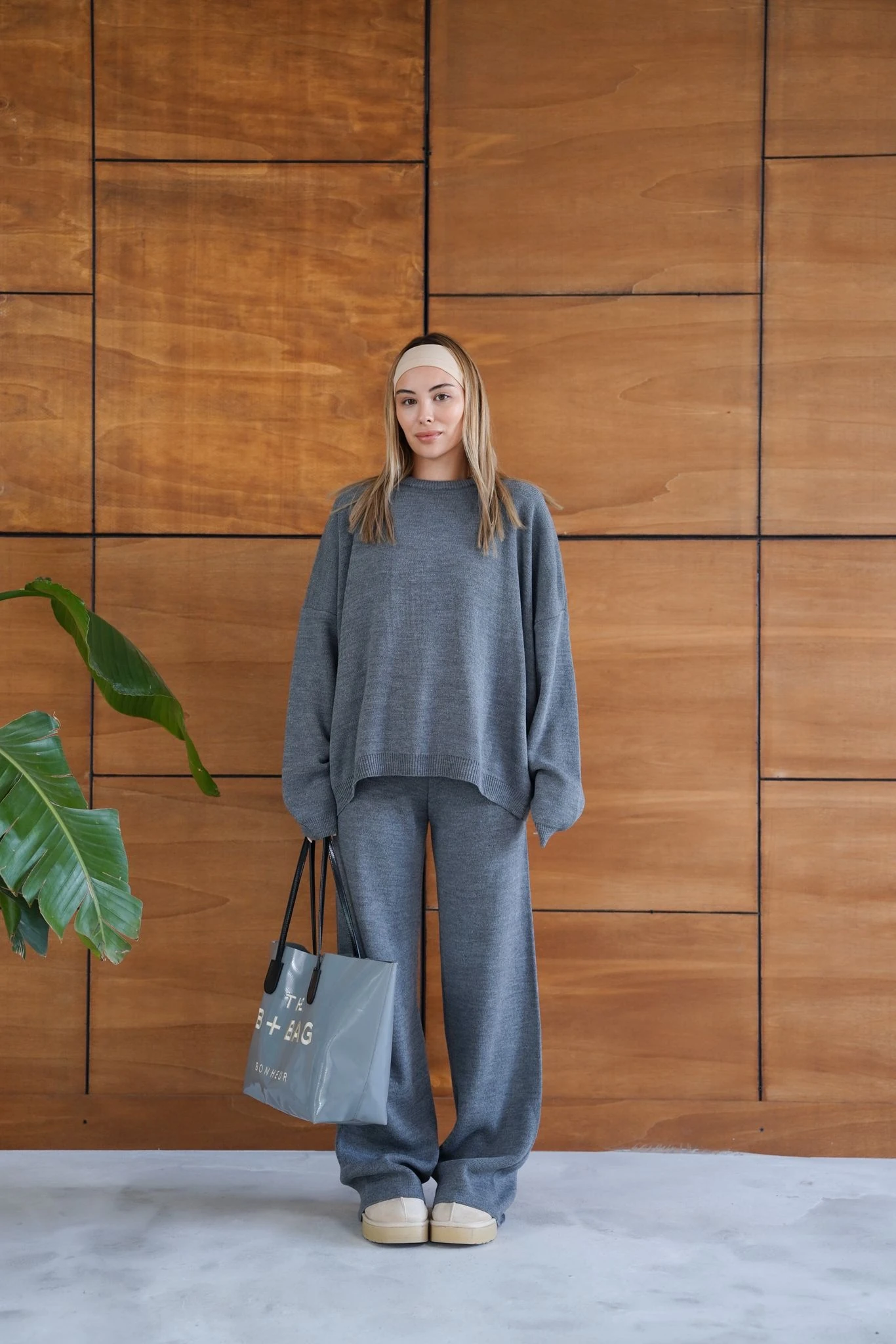 Gündelik Rahatlık Triko Takım - Antrasıt