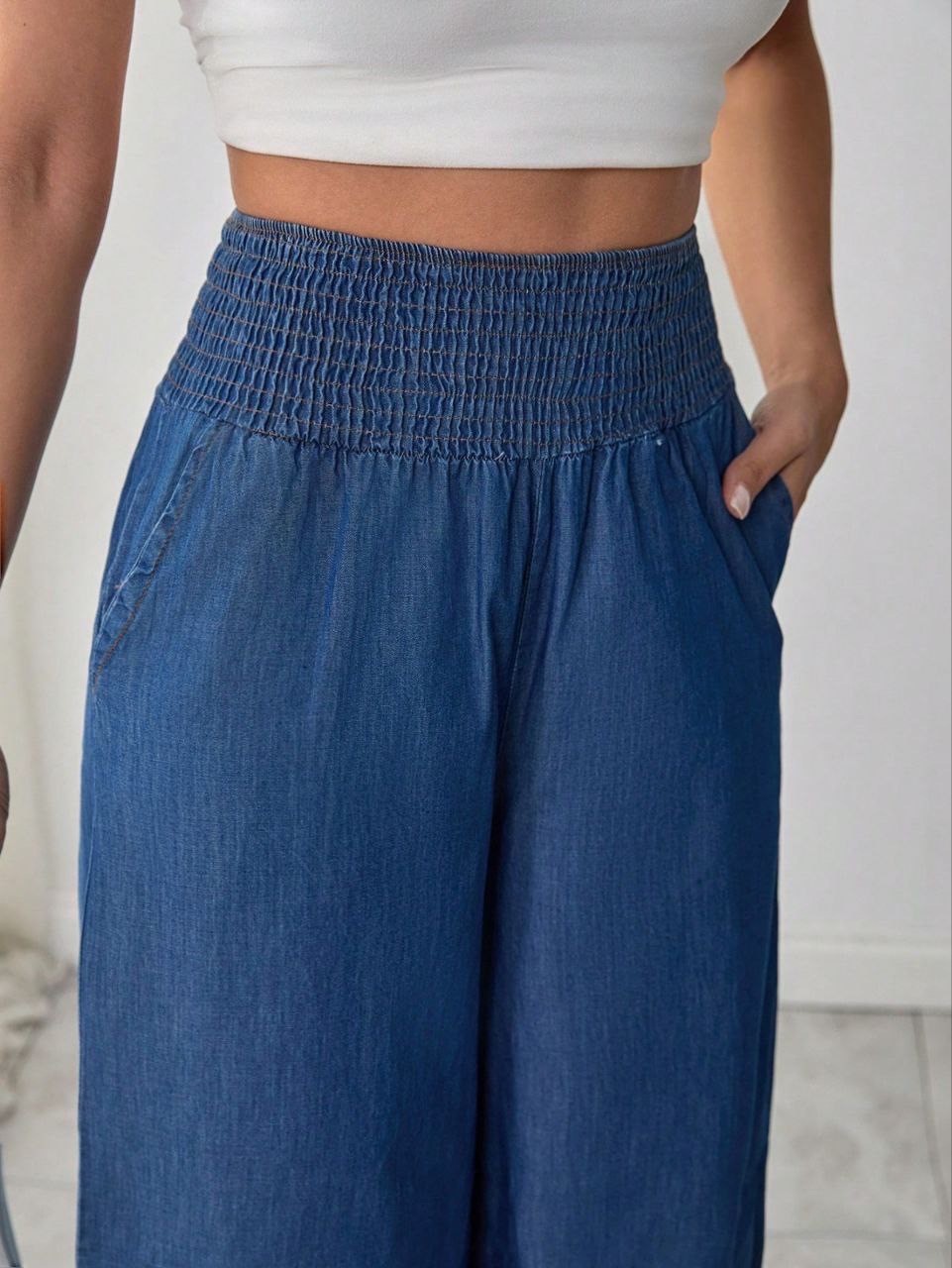 Püskül Paça Kot Pantolon