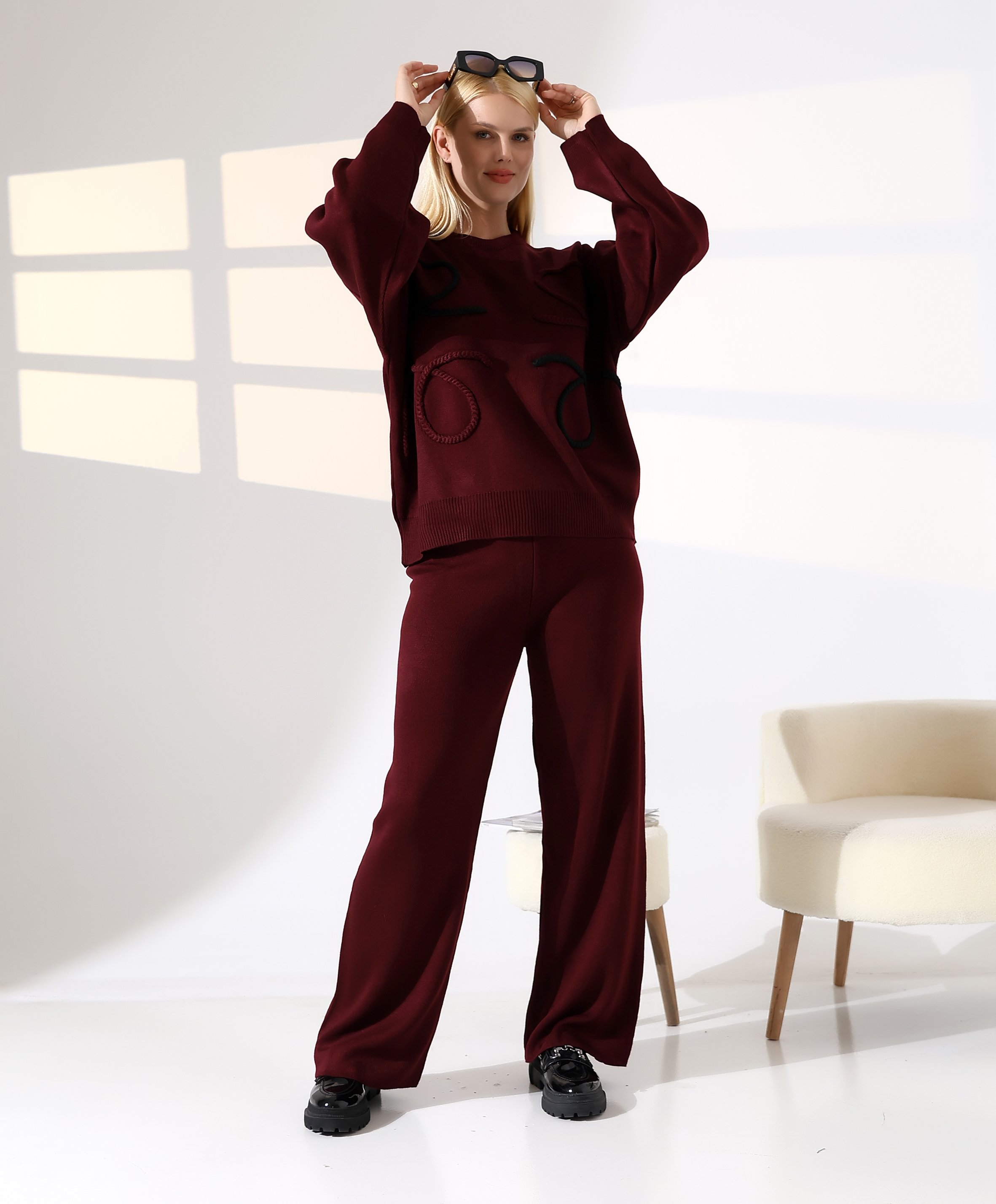 Günlük Stil  Triko Takım