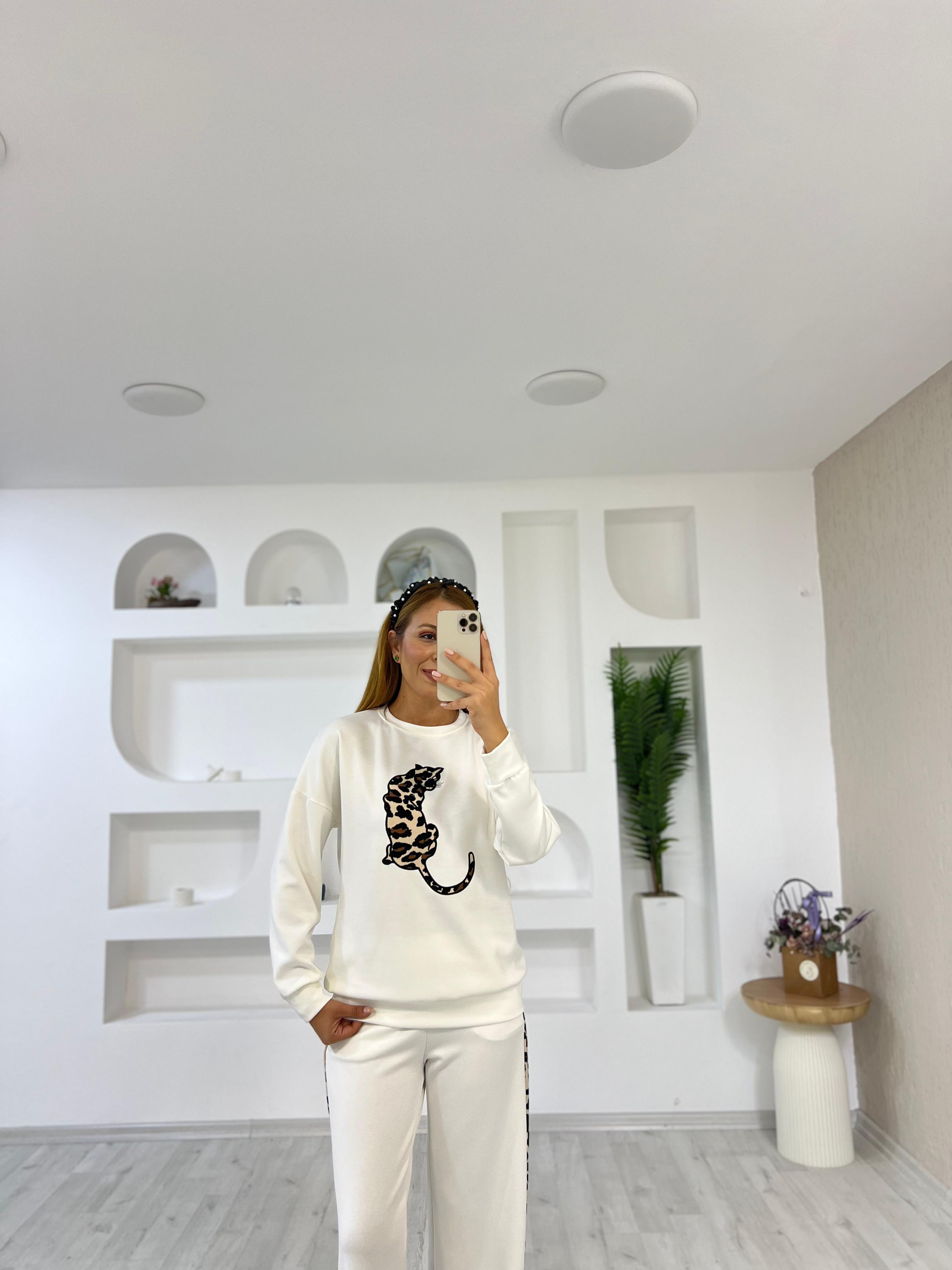 3562 LEOPAR NAKIŞLI MODAL TAKIM