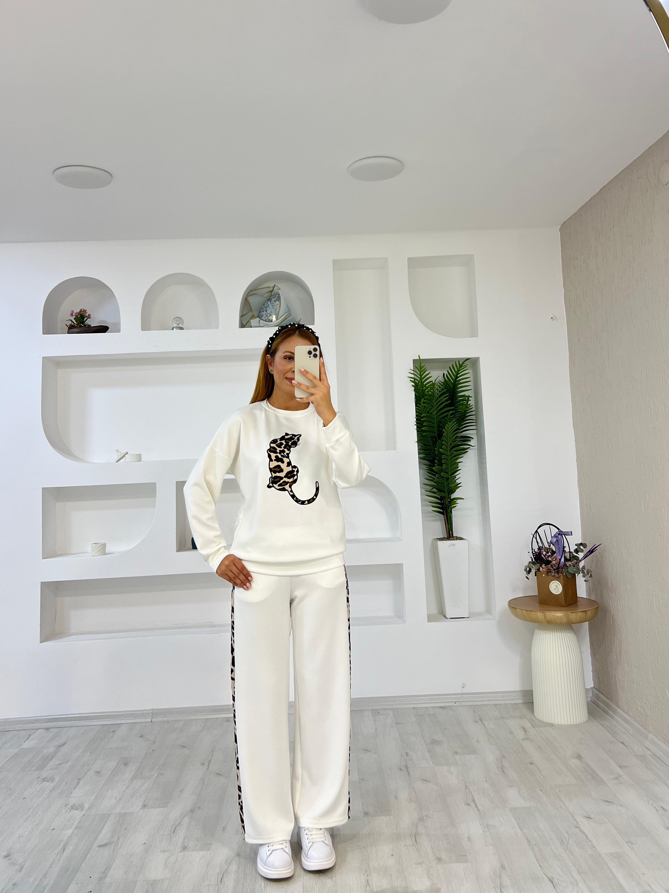 3562 LEOPAR NAKIŞLI MODAL TAKIM