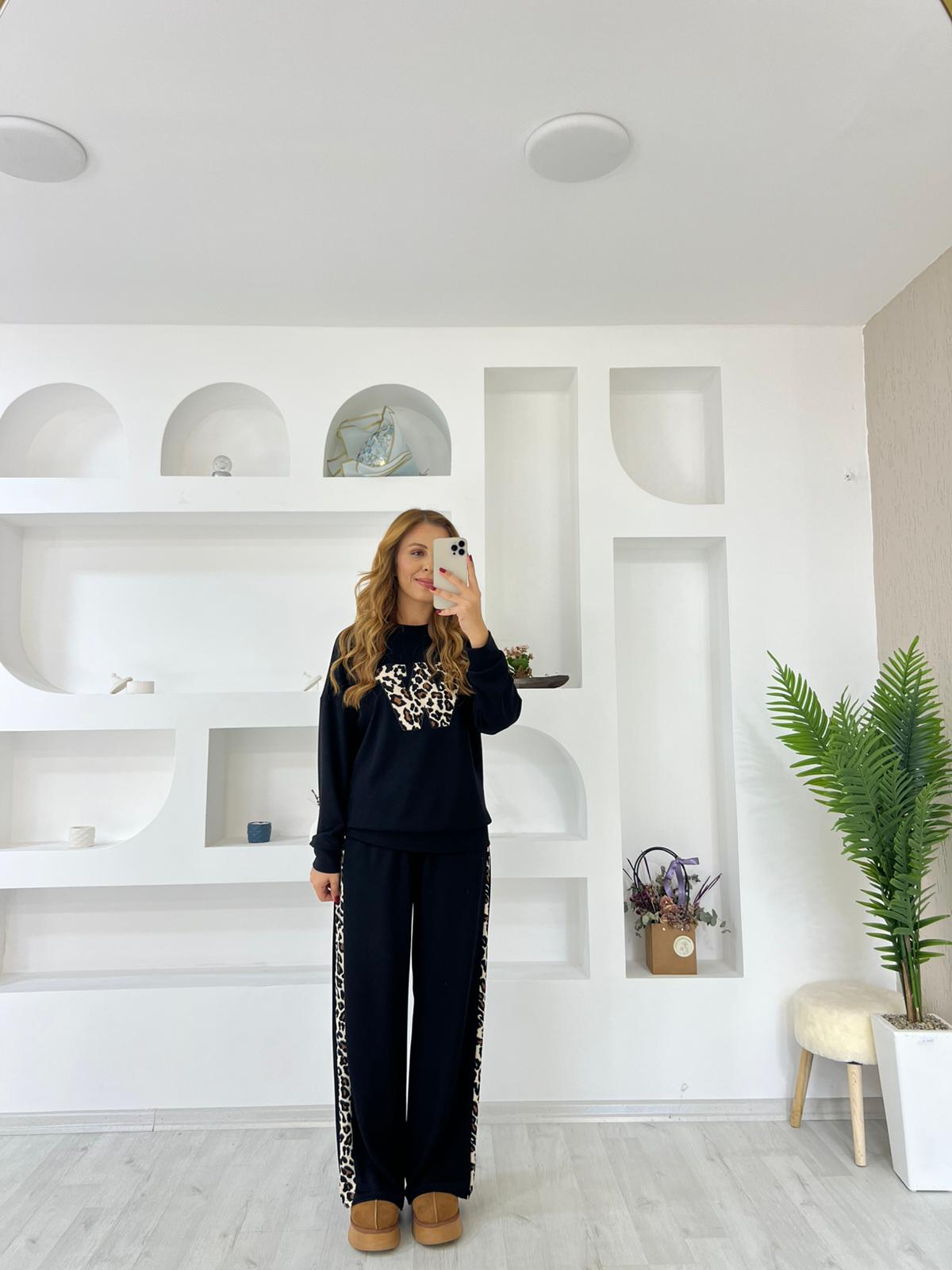 3576 W LEOPAR NAKIŞLI MODAL TAKIM