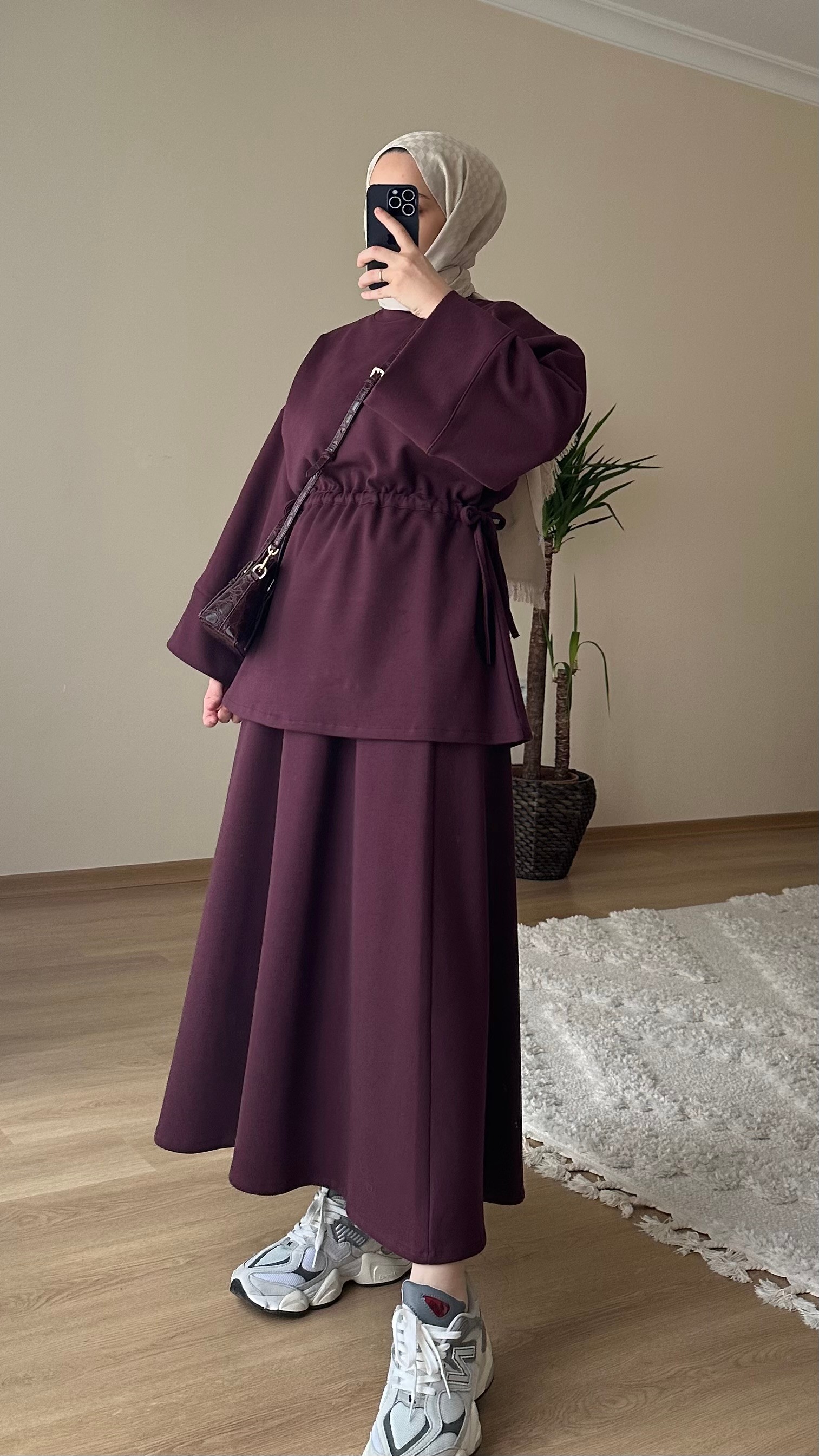 BÜZGÜ BEL ETEKLİ TAKIM - MÜRDÜM image