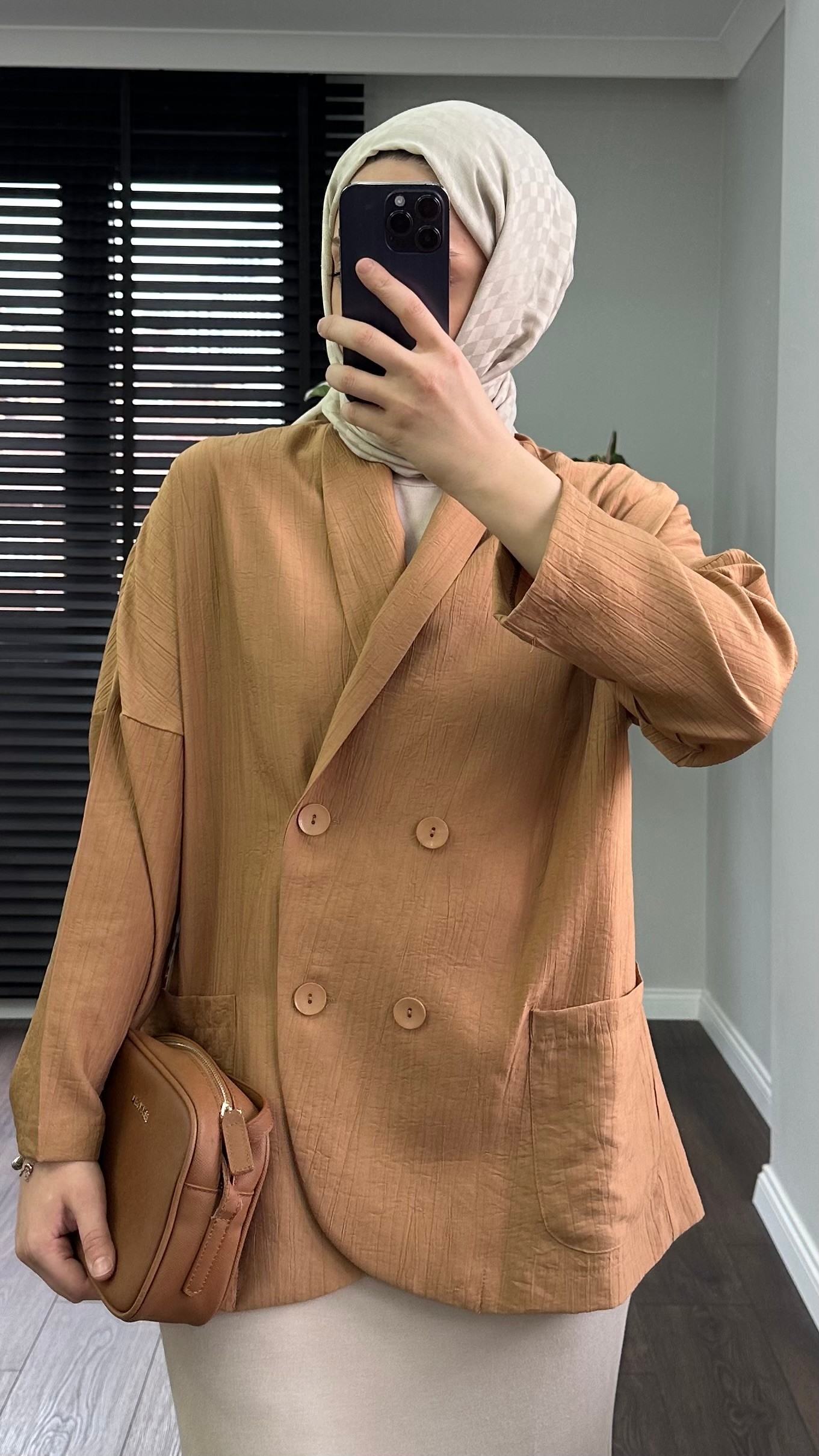 KRUVAZE YAKA CEKET - CAMEL image