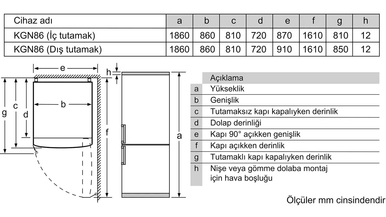 Siemens KG86NAID2N XXL Kolay Temizlenebilir Inox Nofrost Buzdolabı