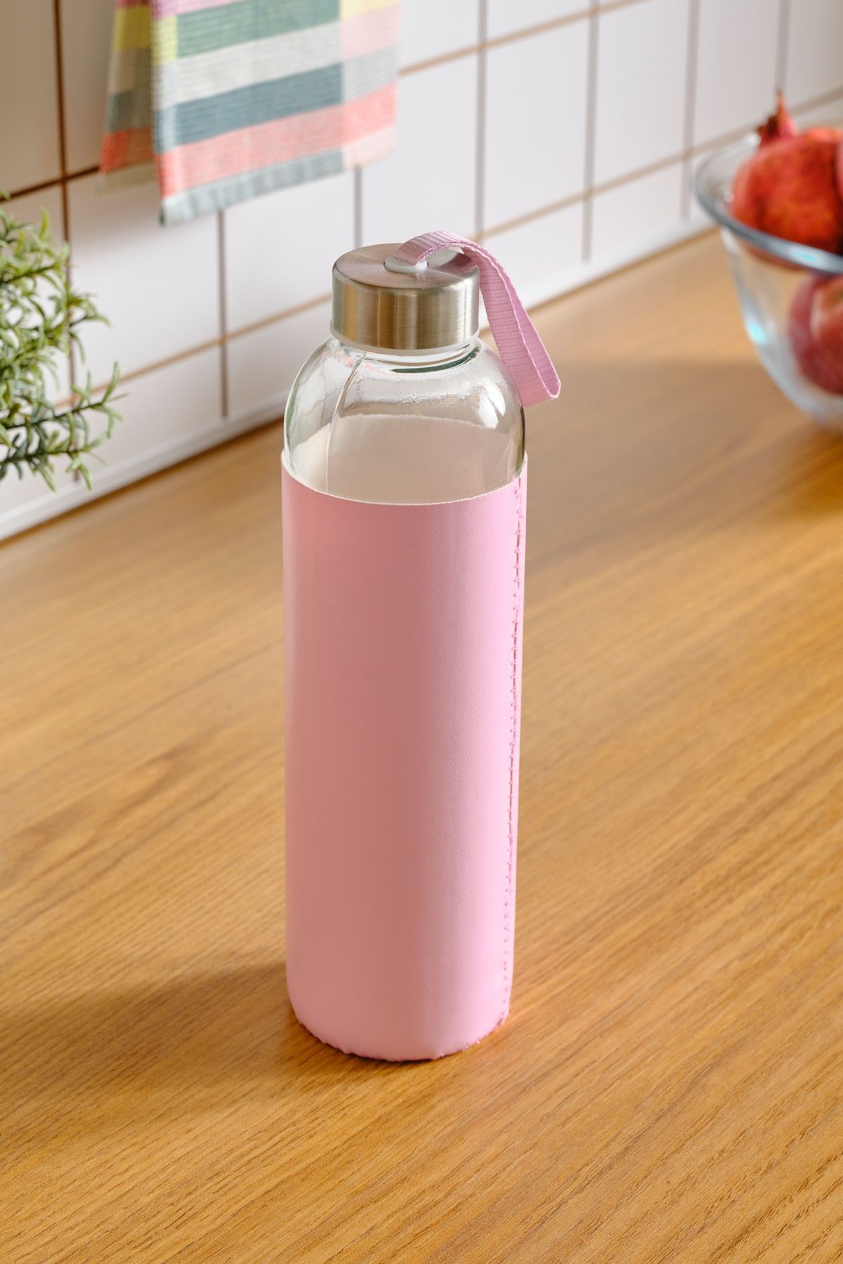 Leather Cam Su Şişesi 750 Ml Açık Pembe