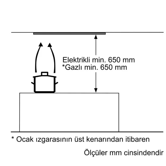 Siemens LB55565 53 Cm Gömme Aspiratör