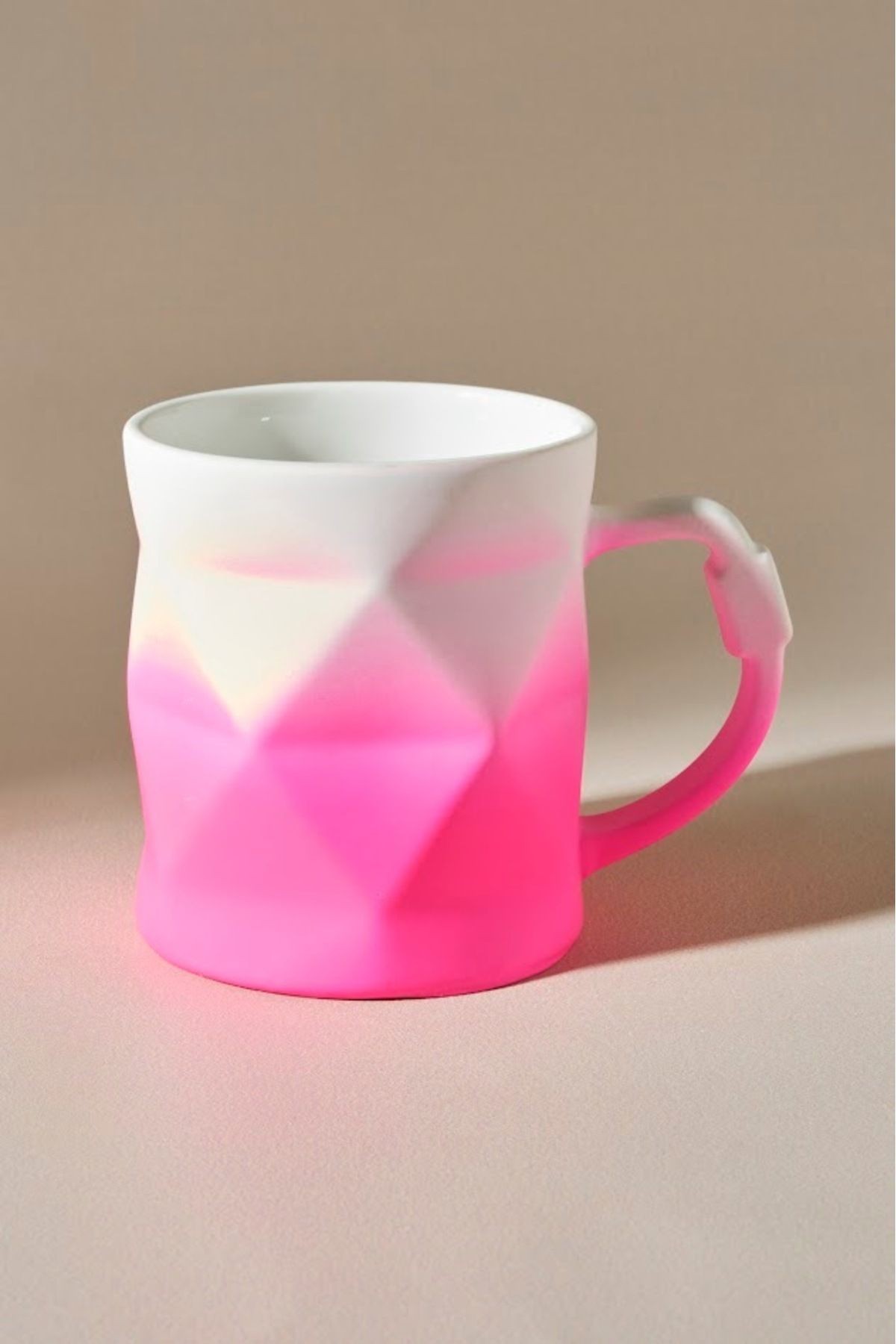 Soft Touch Geo Kupa 450 ml Pembe