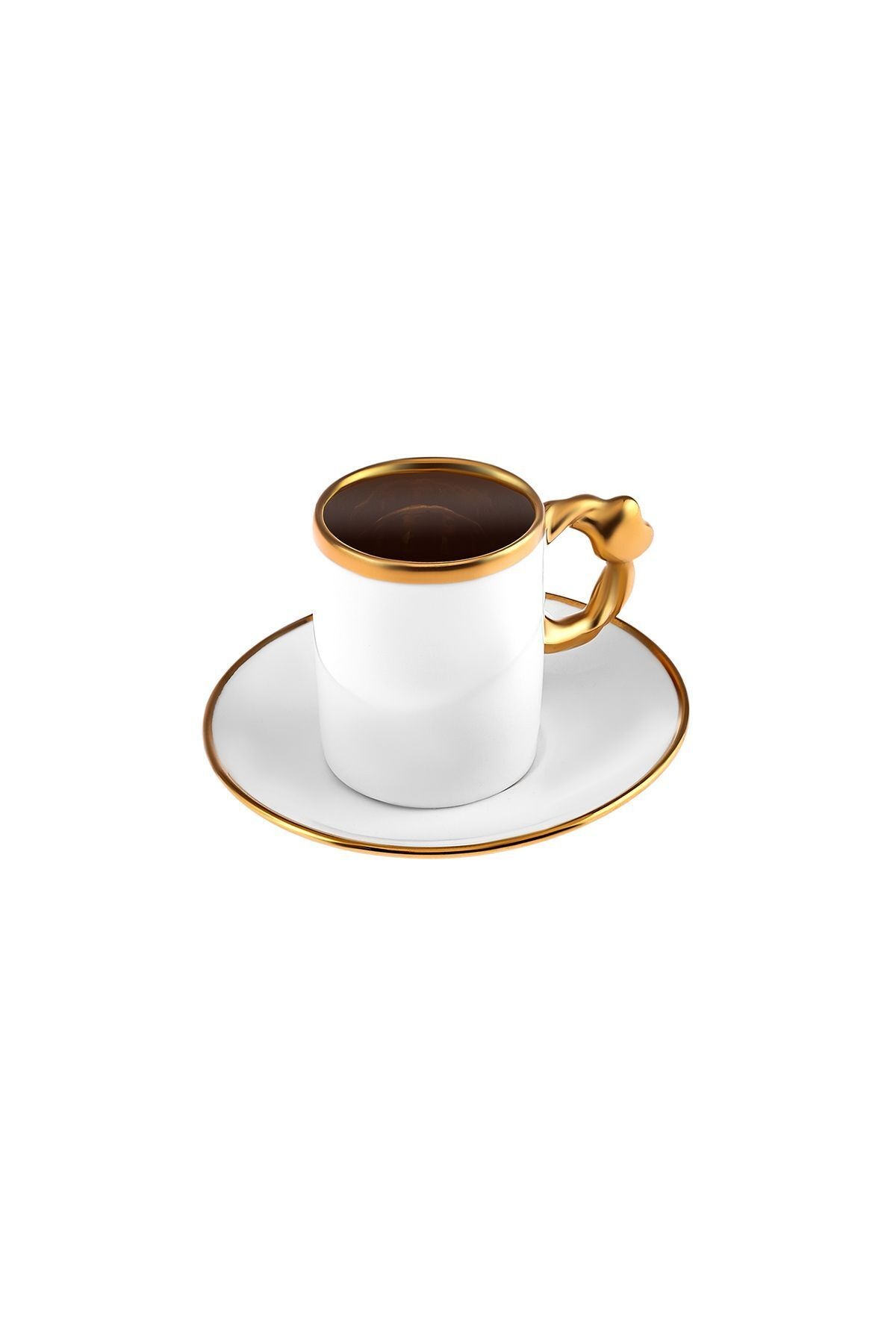 Kalpli 6 Kişilik Kahve Fincan Takımı 80 ml