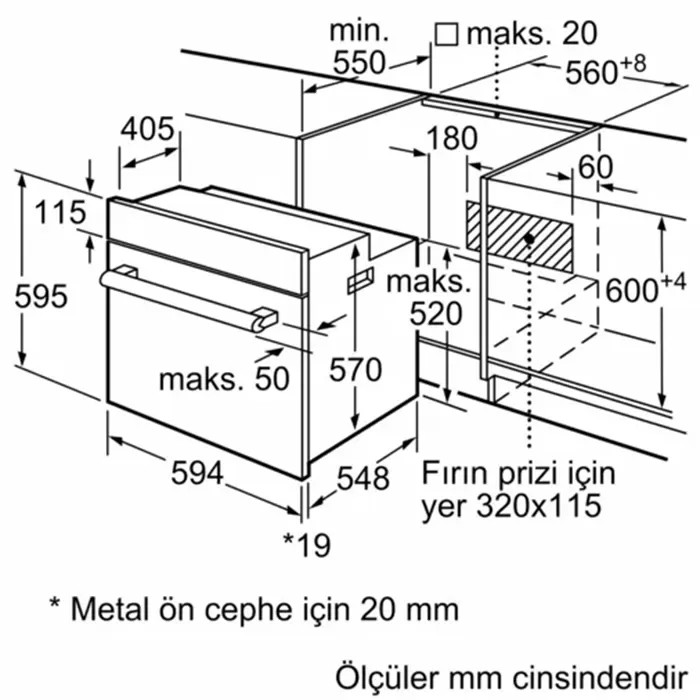 Siemens HB012FBH1T Beyaz Ankastre Fırın