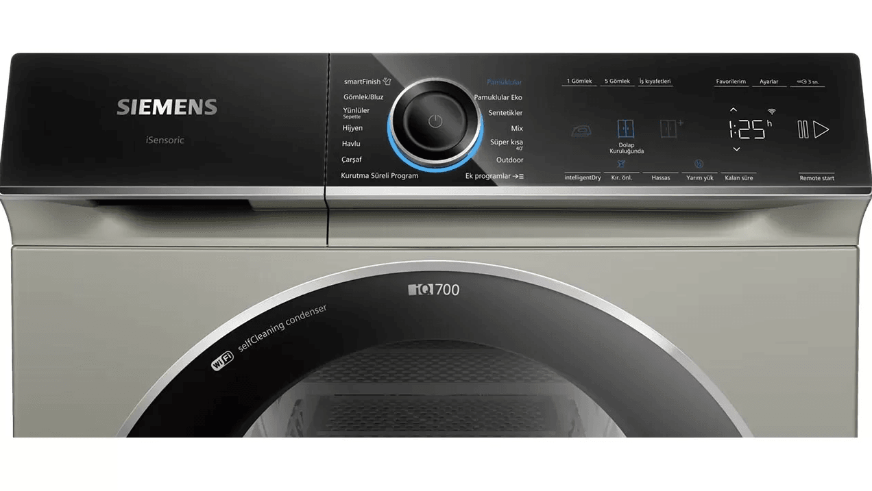 Siemens WQ45B2AXTR 9 kg Isı Pompalı Home Connect Kurutma Makinesi