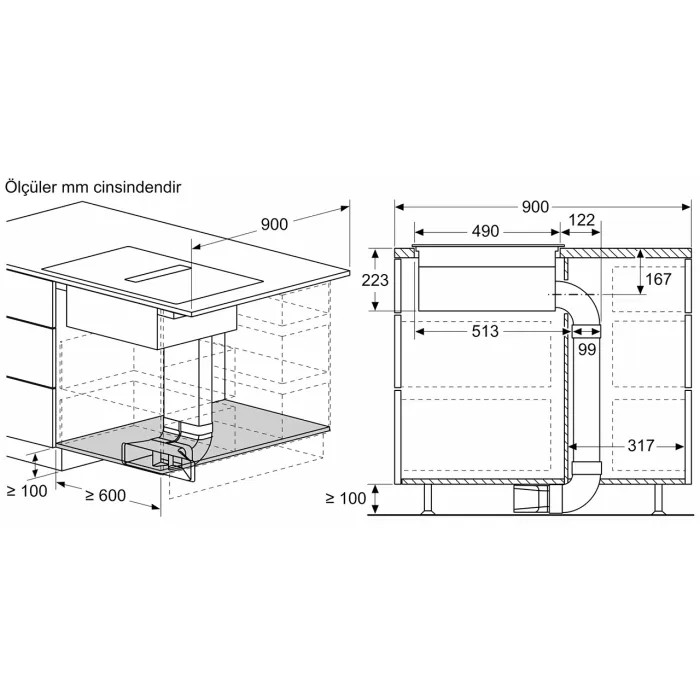 Siemens ED811BS16E 80 cm Davlumbaz Entegreli İndüksiyon Ocak