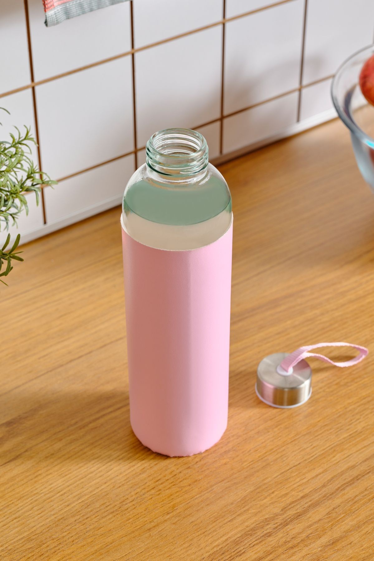 Leather Cam Su Şişesi 750 Ml Açık Pembe