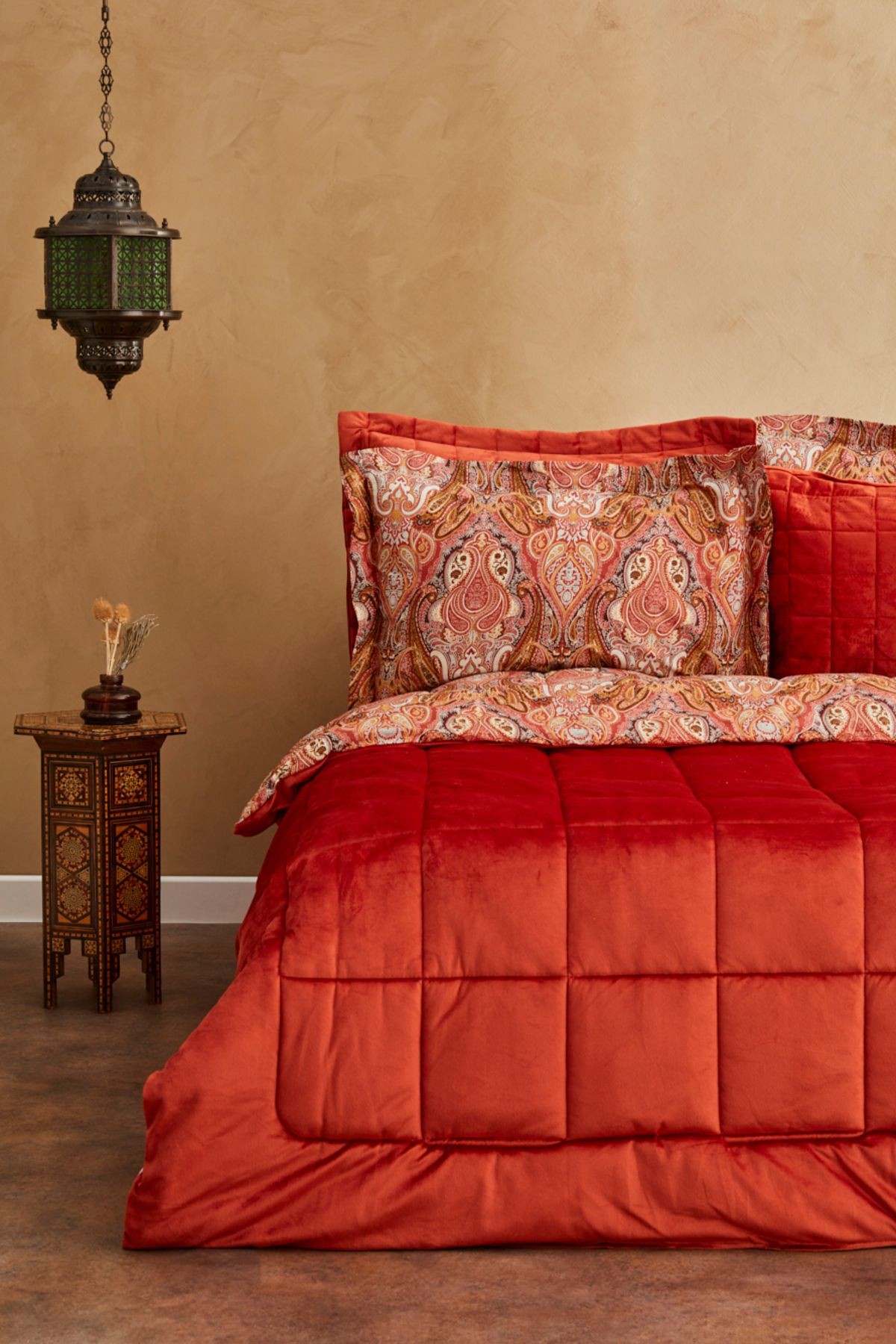 Karaca Home Sherrie Çift Kişilik Luxury Comfort Set Oranj