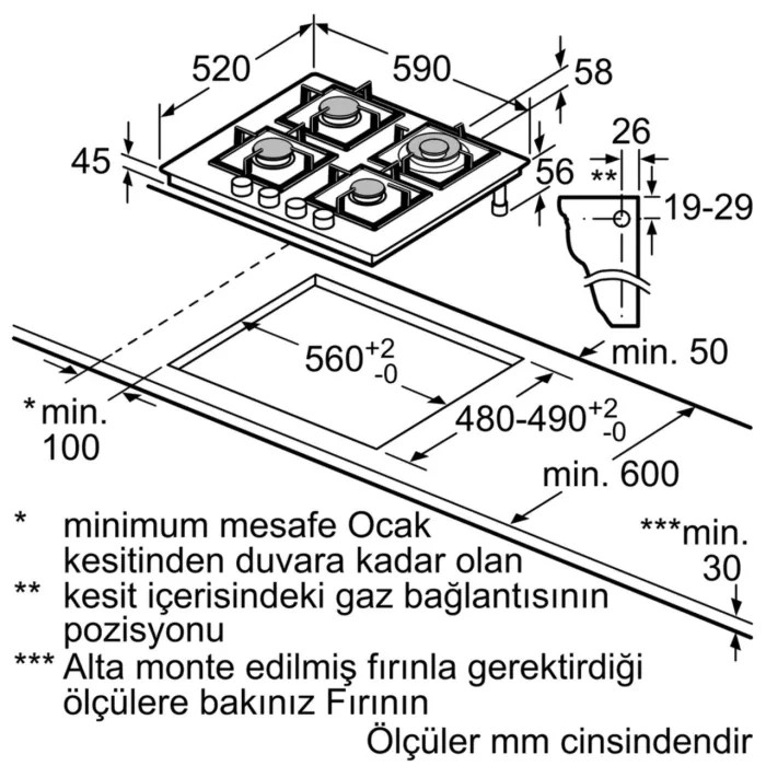 Siemens EP6A9HB20 Titanium Gri Cam Ankastre Ocak