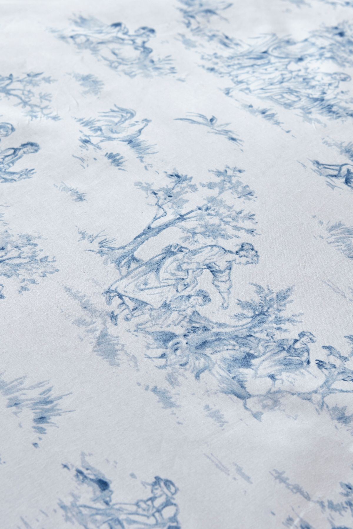 Parisien Çift Kişilik Percale Nevresim Takımı Mavi