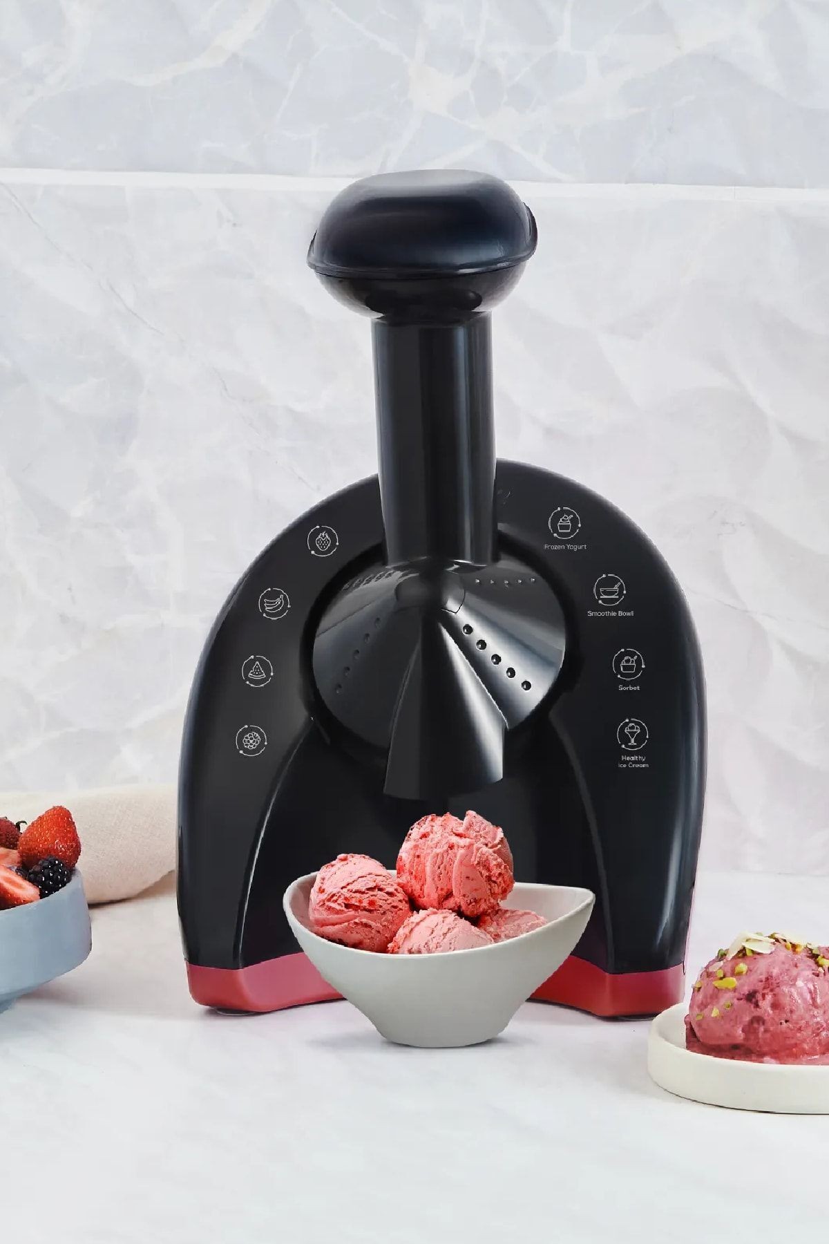 Karaca Frozen Healthy Ice Cream Machine Sağlıklı Dondurma ve Sorbe Makinesi Cranberry