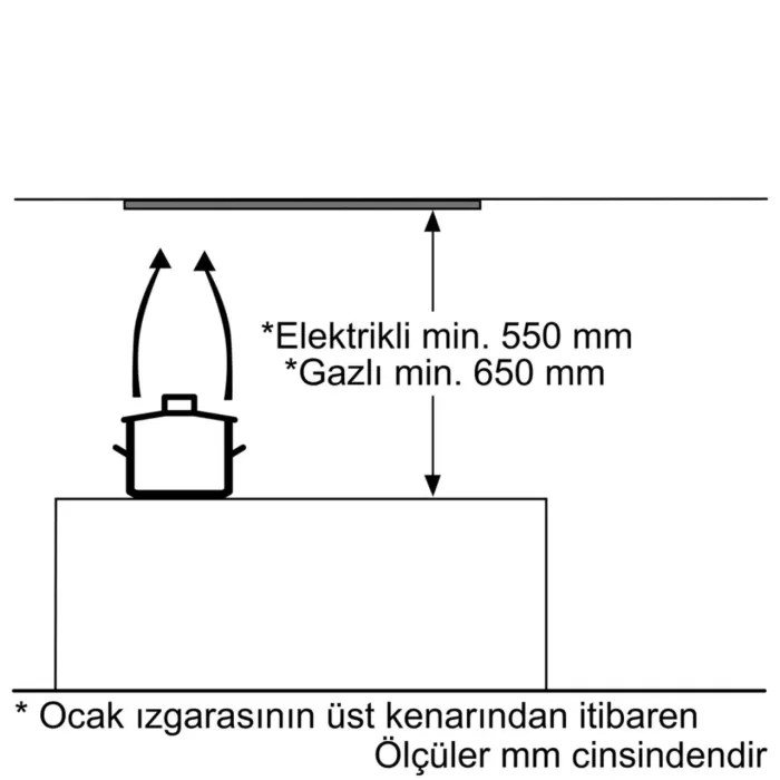 Siemens LB53NAA30 53 cm. Gömme Aspiratör