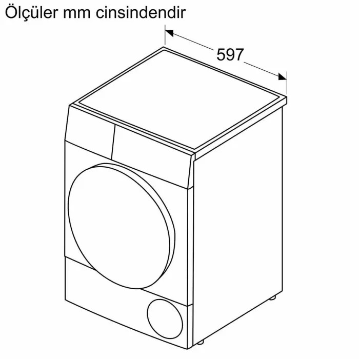 Siemens WQ41G20TTR 9 Kg Isı Pompalı Kurutma Makinesi