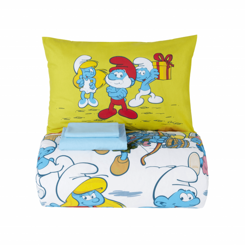 Karaca Home Smurfs By Mushroom Village Tek Kişilik Nevresim Takımı