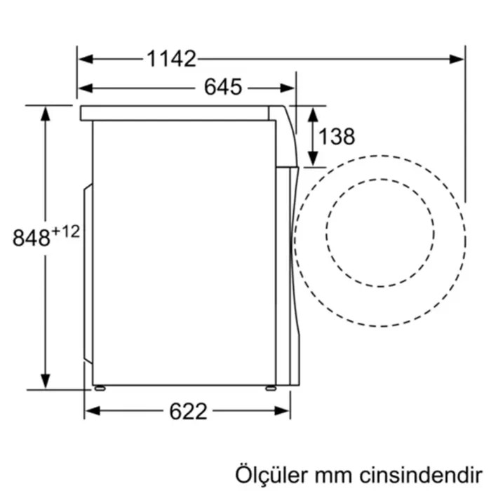 Siemens WN54C2A0TR 10.5/6 kg 1400 Devir Home Connect Kurutmalı Çamaşır Makinesi