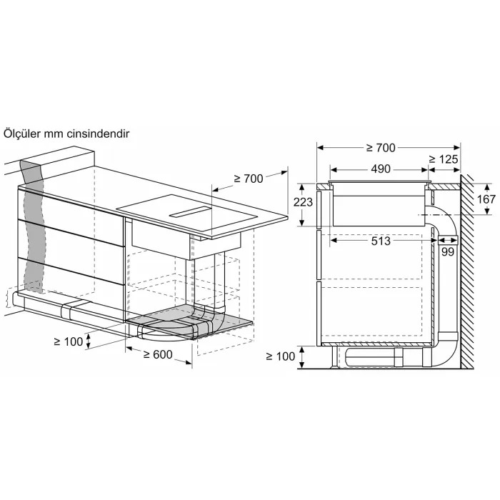 Siemens ED811BS16E 80 cm Davlumbaz Entegreli İndüksiyon Ocak