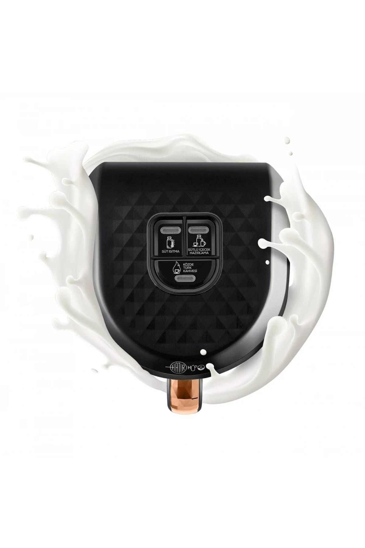 Hatır Hüps Quartz Közde, Sütlü Içecek Hazırlama Türk Kahve Makinesi 5 Fincan Kapasiteli Black Copper