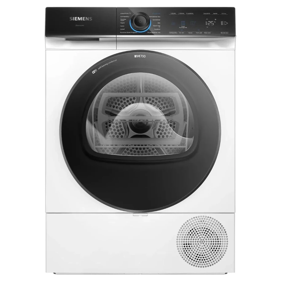 SİEMENS WQ45B2A0TR 9 kg Isı Pompalı Home Connect Çamaşır Kurutma Makinesi