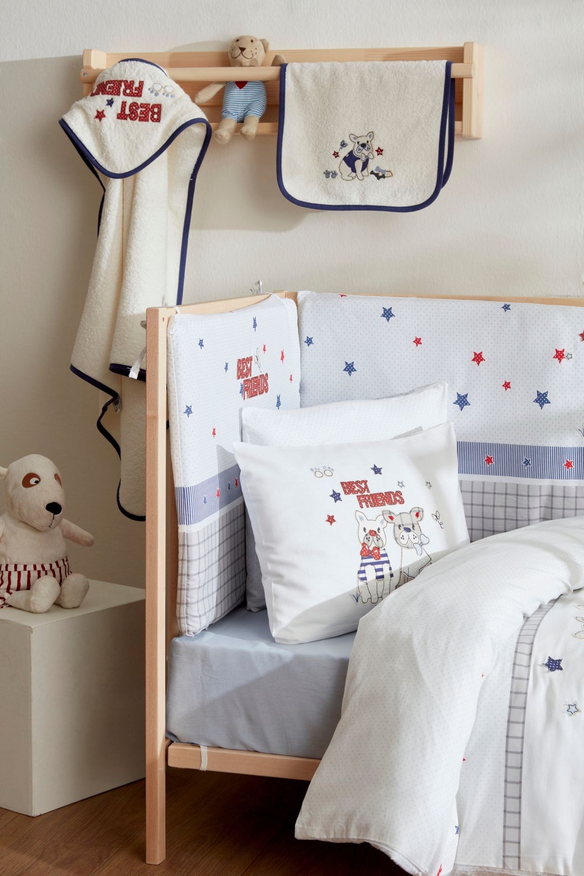 Karaca Home Best Friends %100 Pamuk  Aplike/Nakış 13 Parça Bebek Seti
