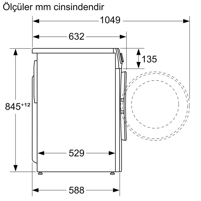 Siemens WG52A2ZXTR 10 Kg 1200 Devir Çamaşır Makinesi